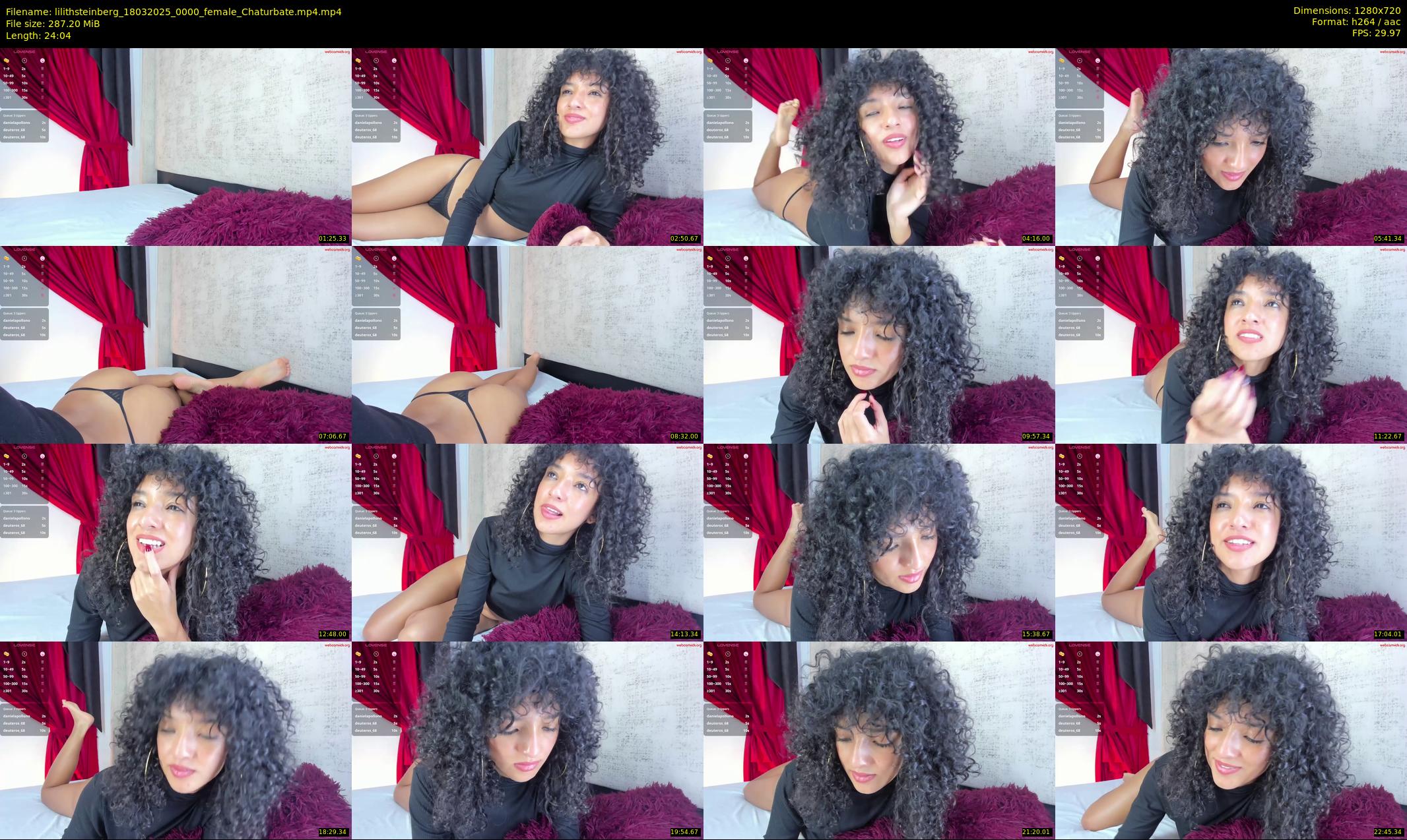 lilithsteinberg — 25 minute Chaturbate female cam show recording, 720p, Mar 18, 2025