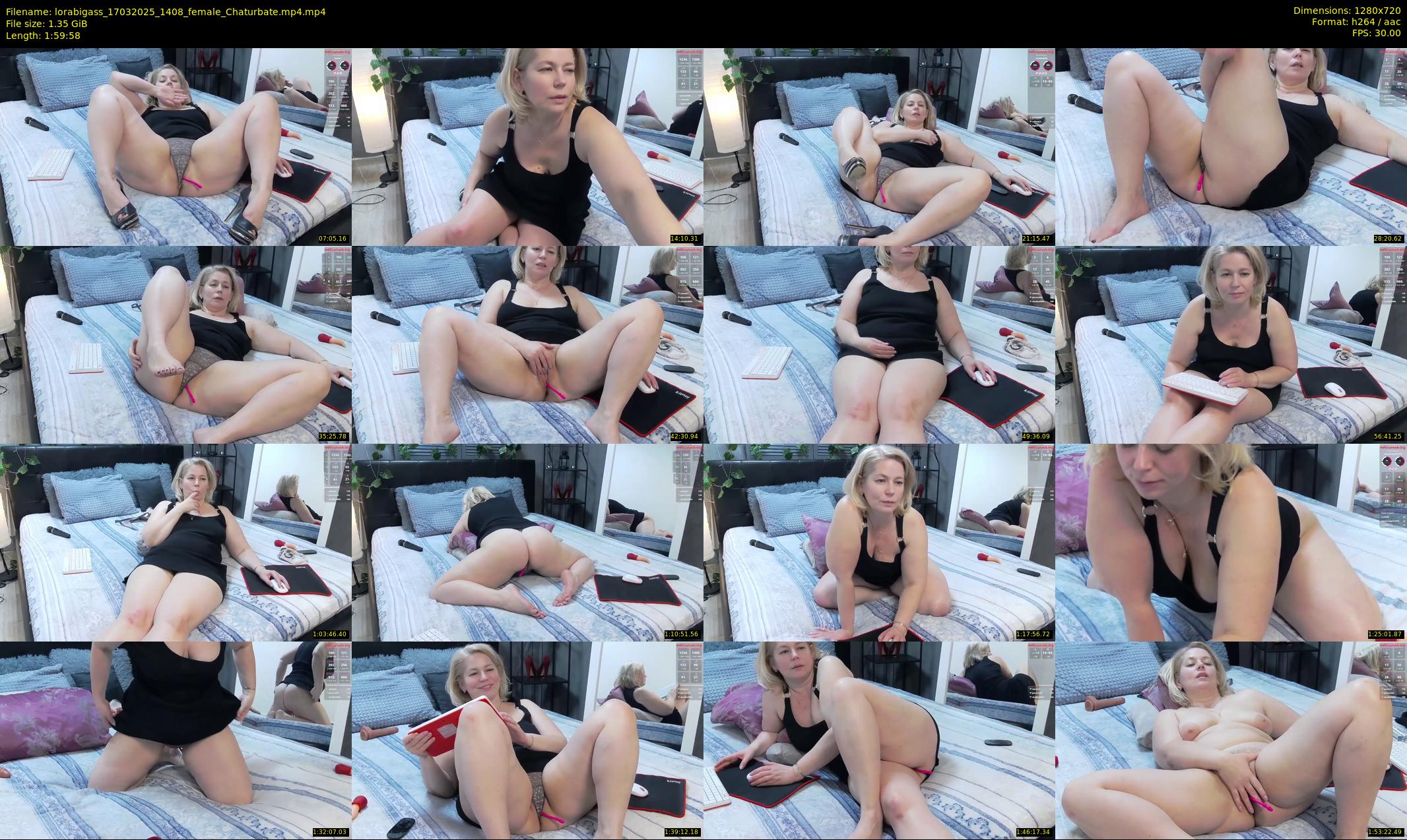 lorabigass — 120 minute Chaturbate female cam show recording, 720p, Mar 17, 2025