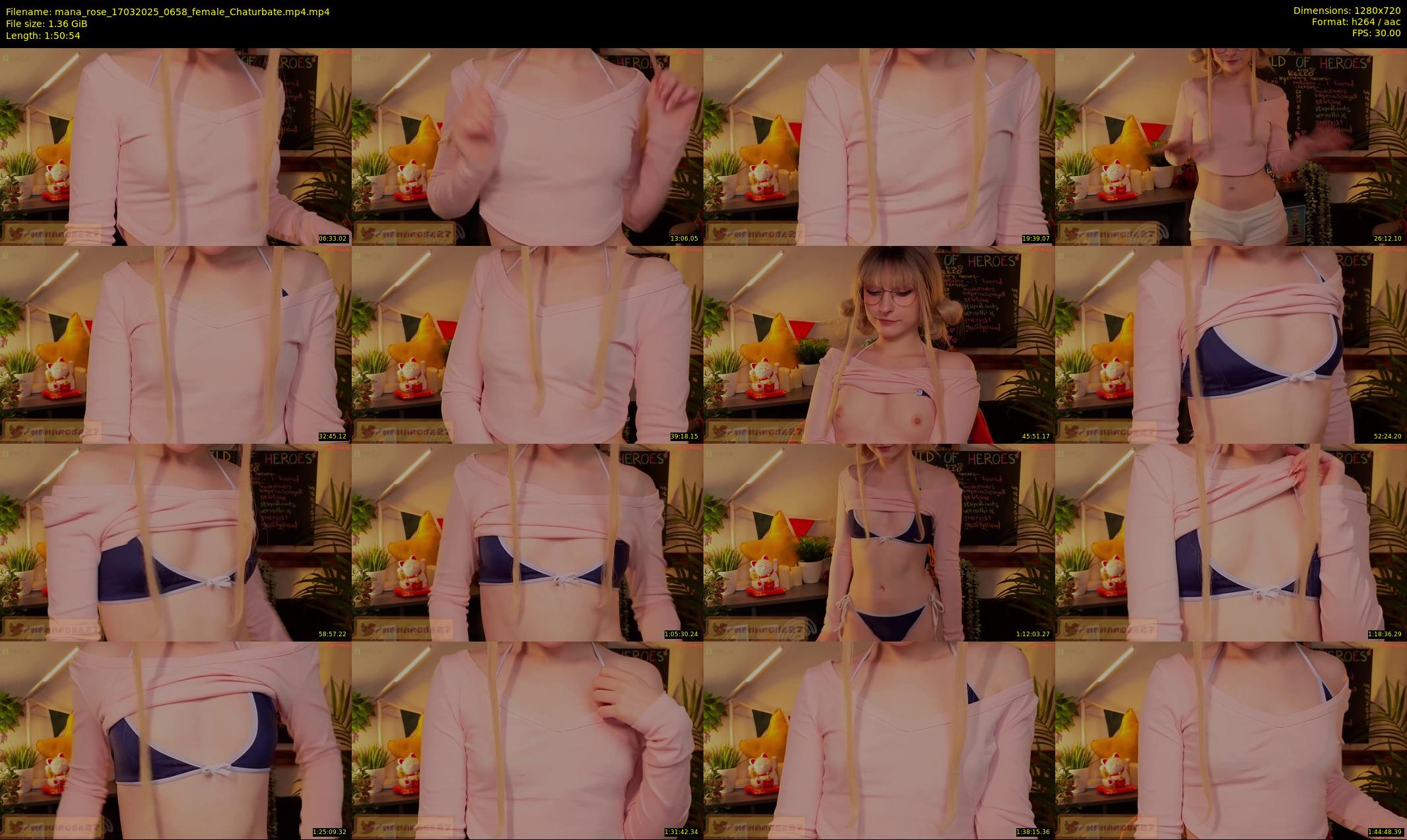 mana_rose — 111 minute Chaturbate female cam show recording, 720p, Mar 17, 2025