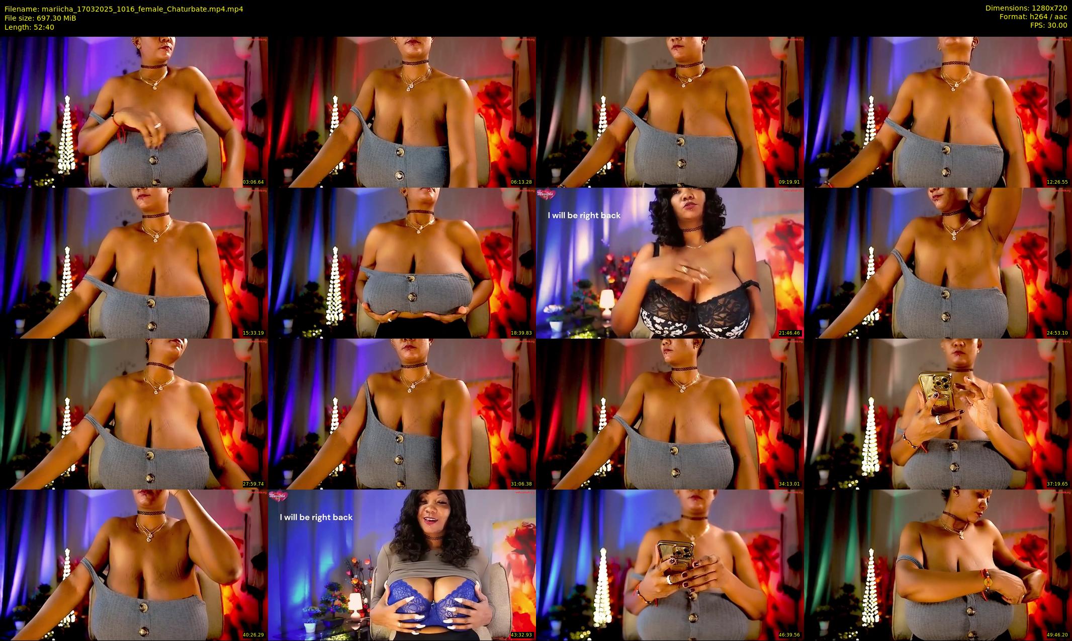 mariicha — 53 minute Chaturbate female cam show recording, 720p, Mar 17, 2025