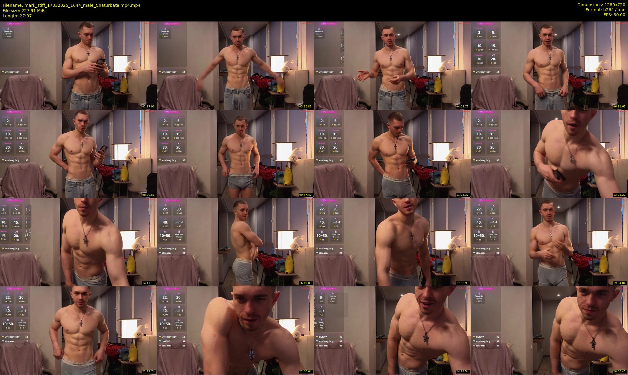 mark_stiff — 28 minute Chaturbate male cam show recording, 720p, Mar 17, 2025