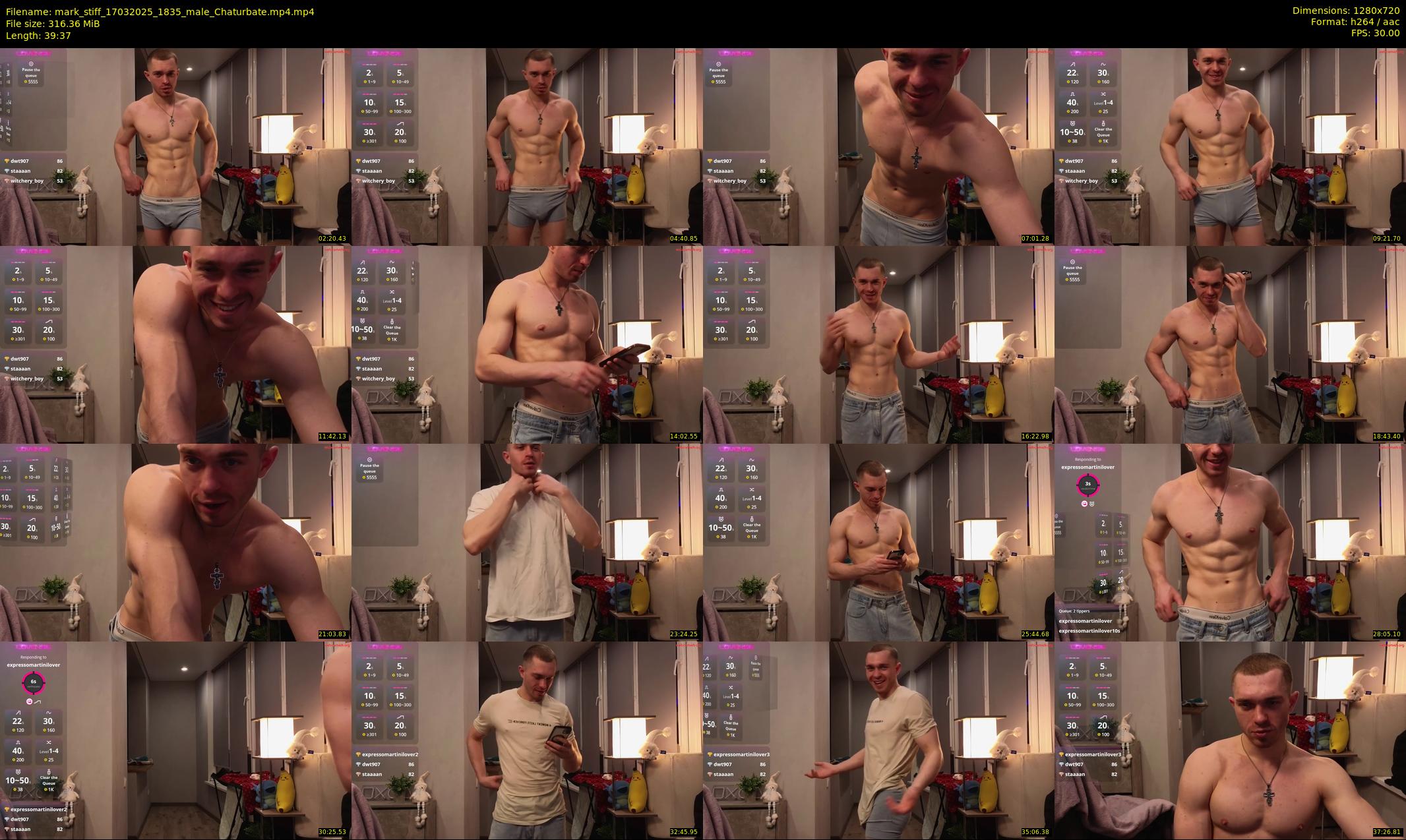 mark_stiff — 40 minute Chaturbate male cam show recording, 720p, Mar 17, 2025