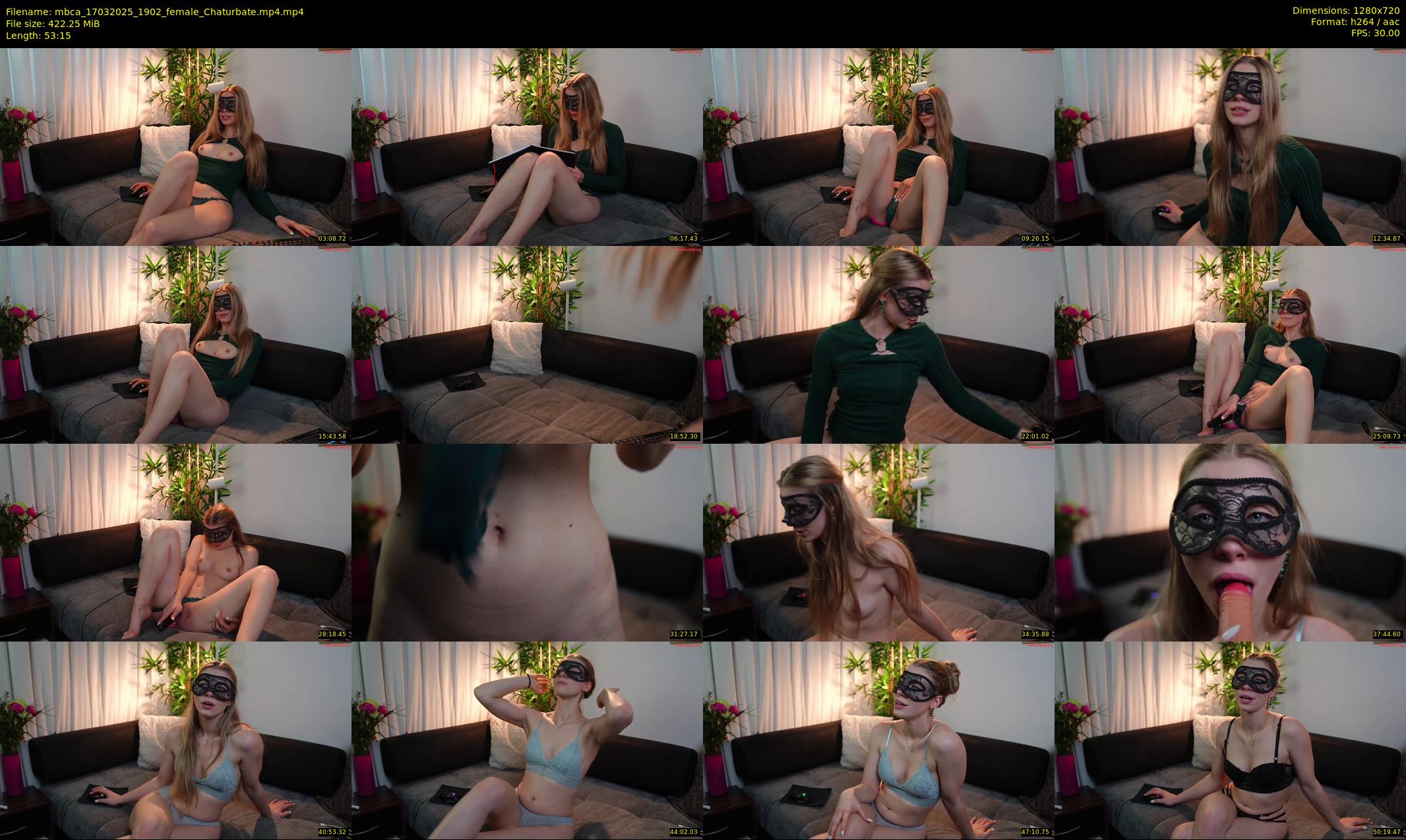 mbca — 54 minute Chaturbate couple cam show recording, 720p, Mar 17, 2025