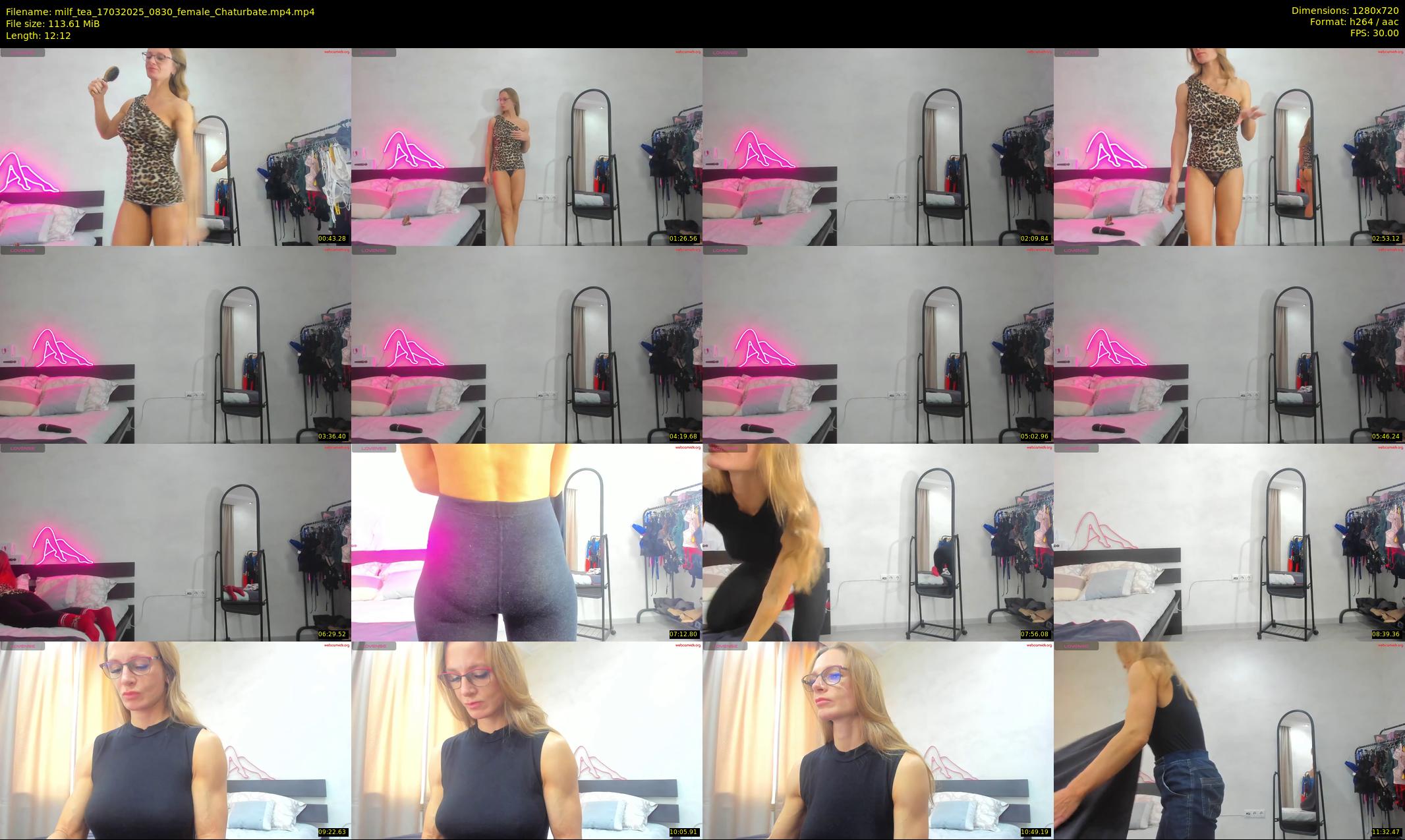 milf_tea — 13 minute Chaturbate female cam show recording, 720p, Mar 17, 2025