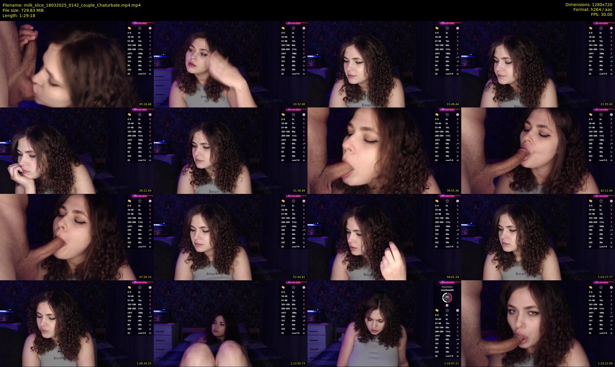 milk_slice — 90 minute Chaturbate couple cam show recording, 720p, Mar 18, 2025