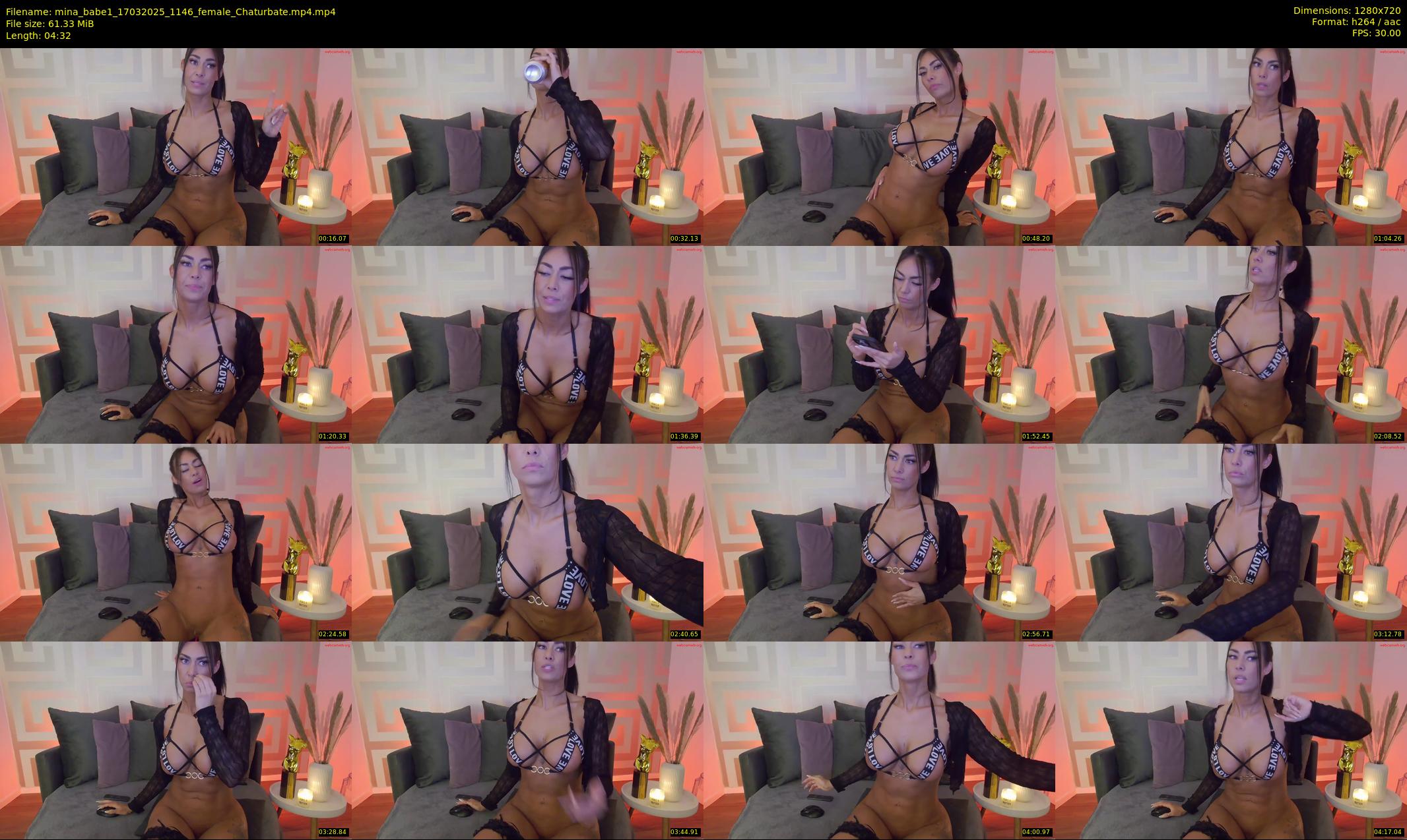 mina_babe1 — 5 minute Chaturbate female cam show recording, 720p, Mar 17, 2025
