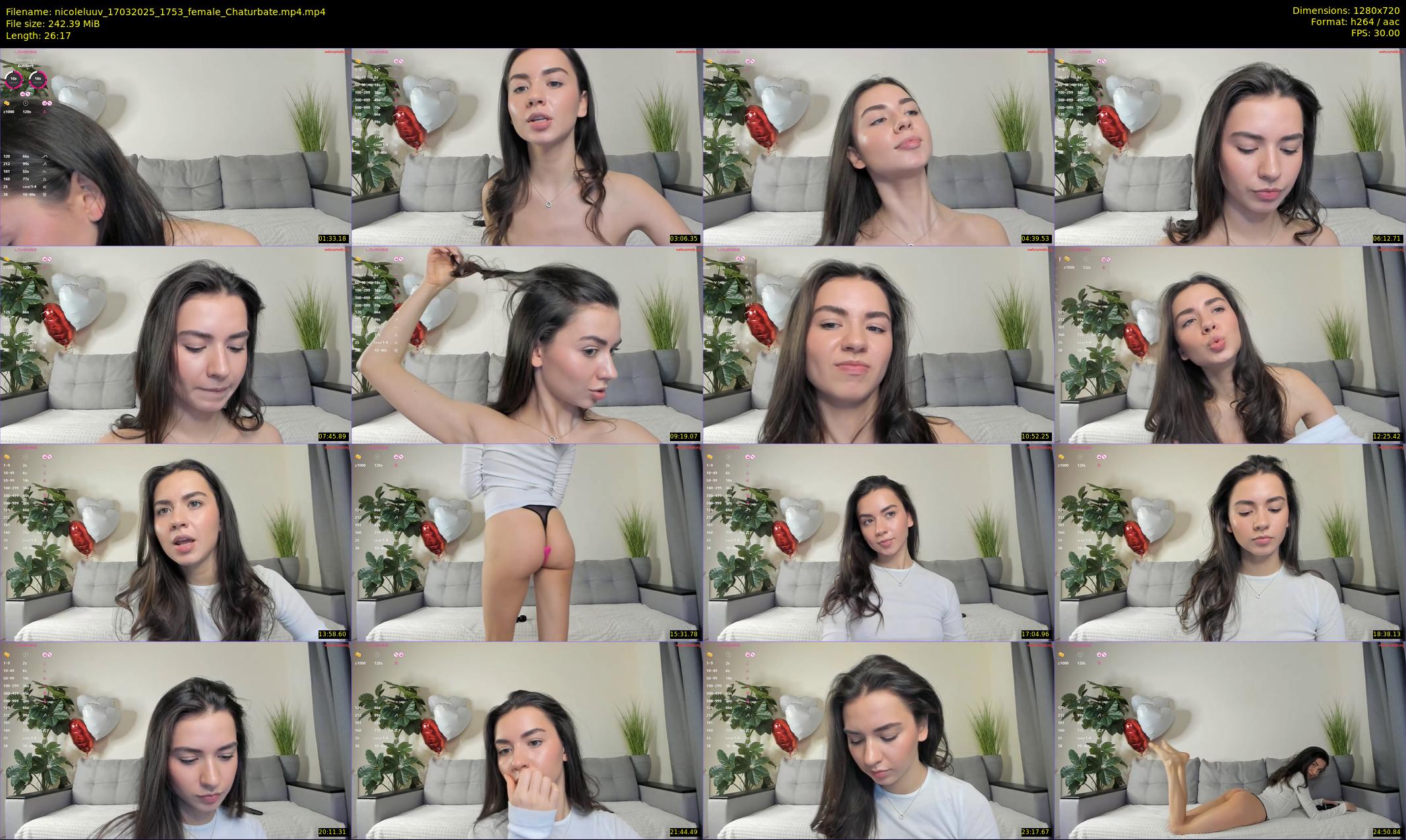 nicoleluuv — 27 minute Chaturbate female cam show recording, 720p, Mar 17, 2025