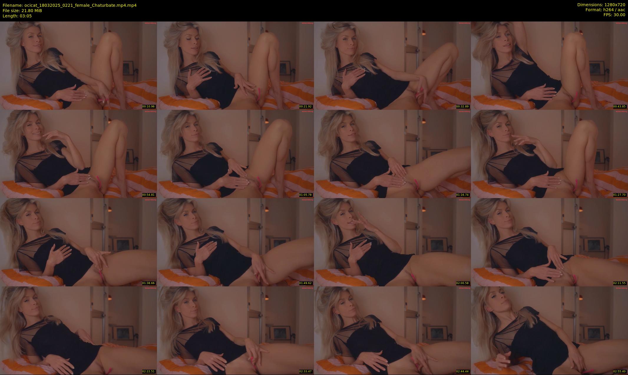ocicat — 4 minute Chaturbate female cam show recording, 720p, Mar 18, 2025
