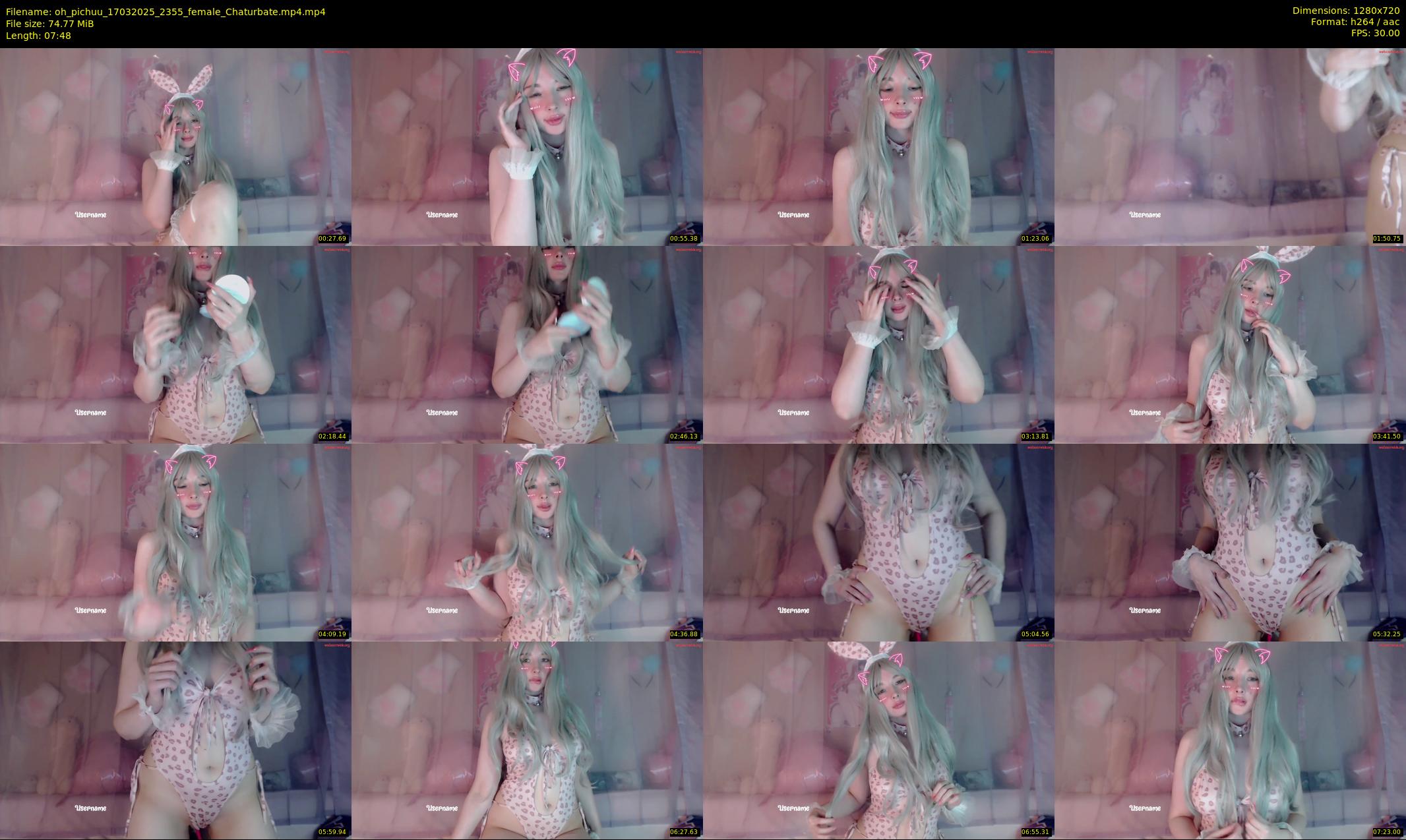 oh_pichuu — 8 minute Chaturbate female cam show recording, 720p, Mar 17, 2025