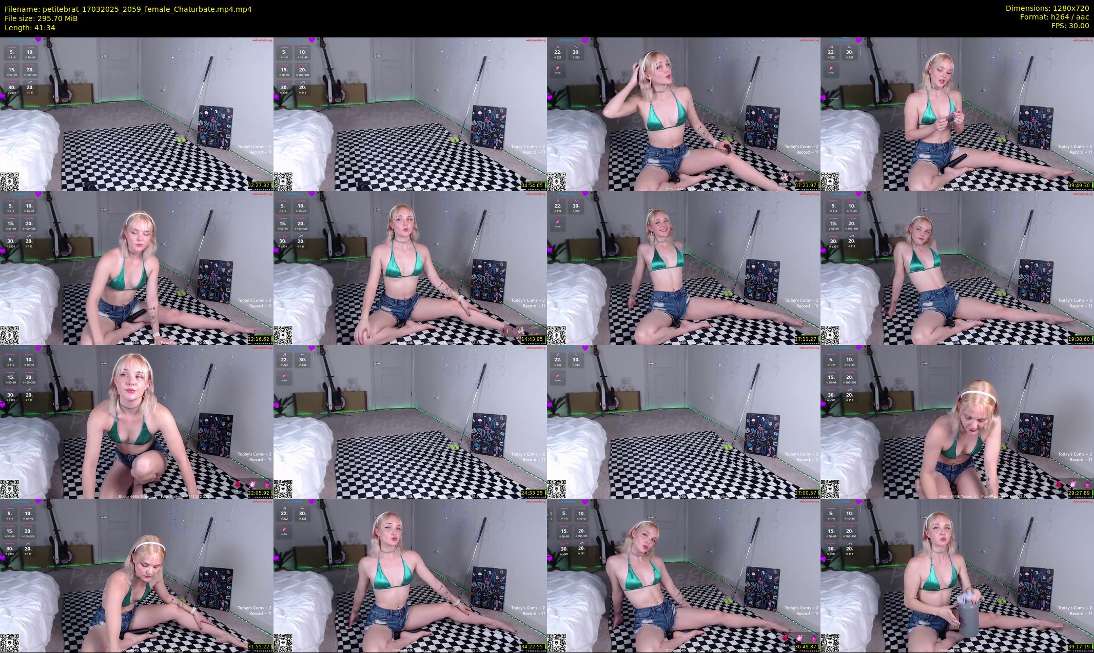petitebrat — 42 minute Chaturbate female cam show recording, 720p, Mar 17, 2025