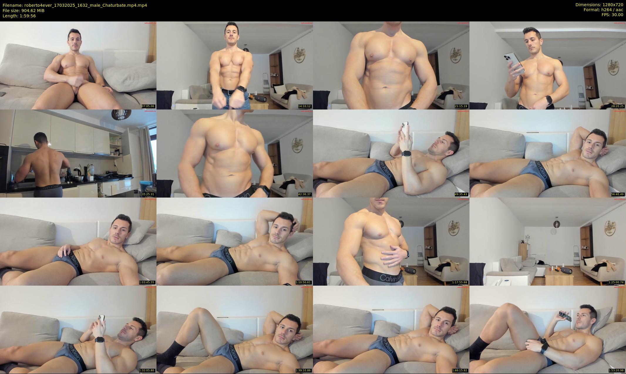roberto4ever — 120 minute Chaturbate male cam show recording, 720p, Mar 17, 2025