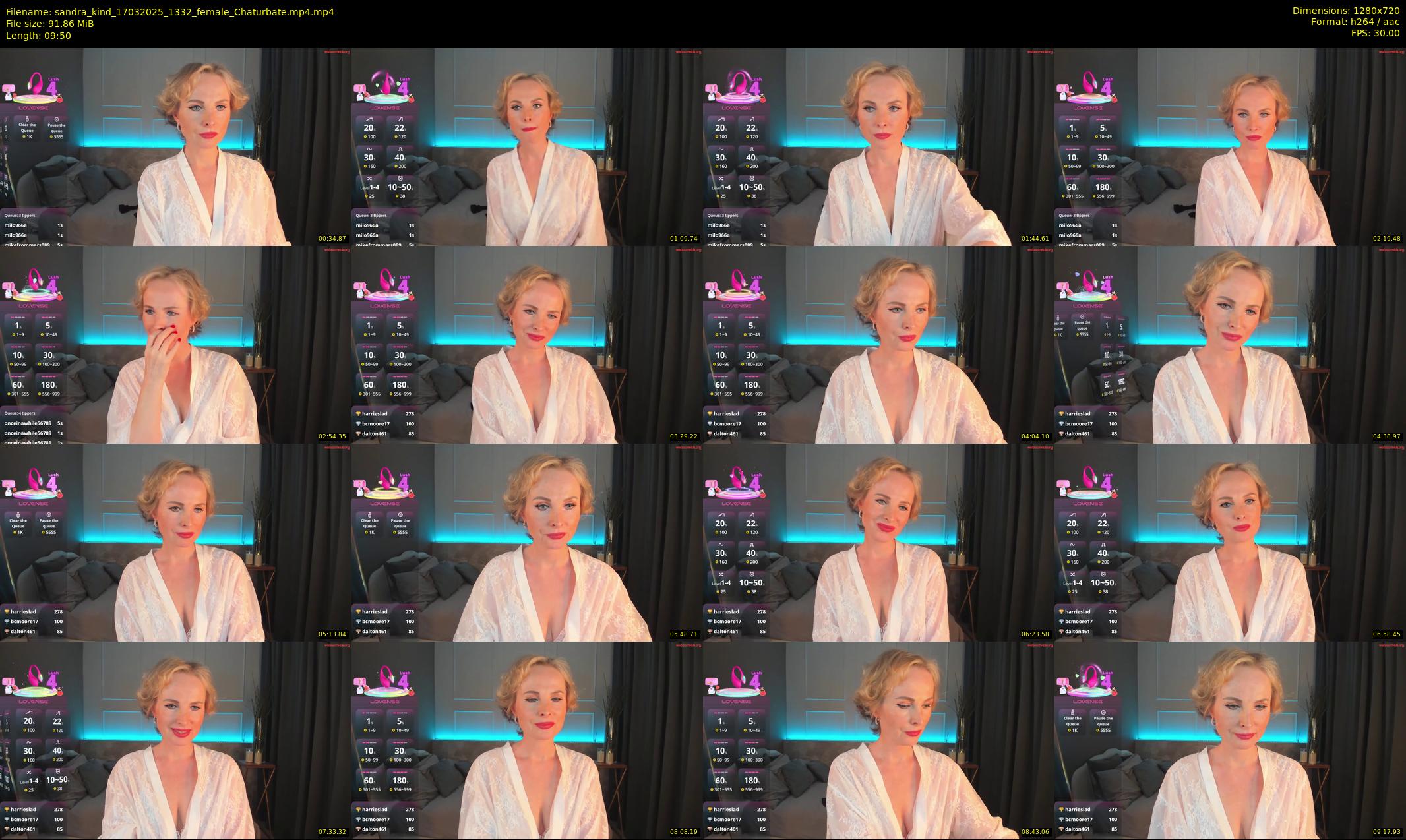 sandra_kind — 10 minute Chaturbate female cam show recording, 720p, Mar 17, 2025