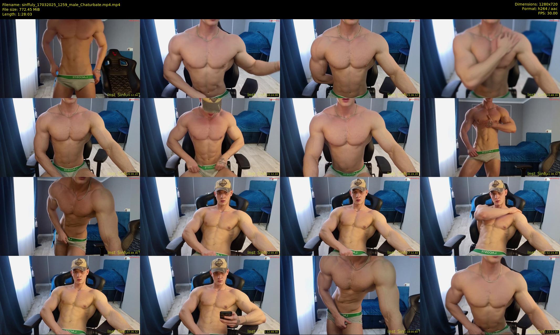 sinffuly — 89 minute Chaturbate male cam show recording, 720p, Mar 17, 2025