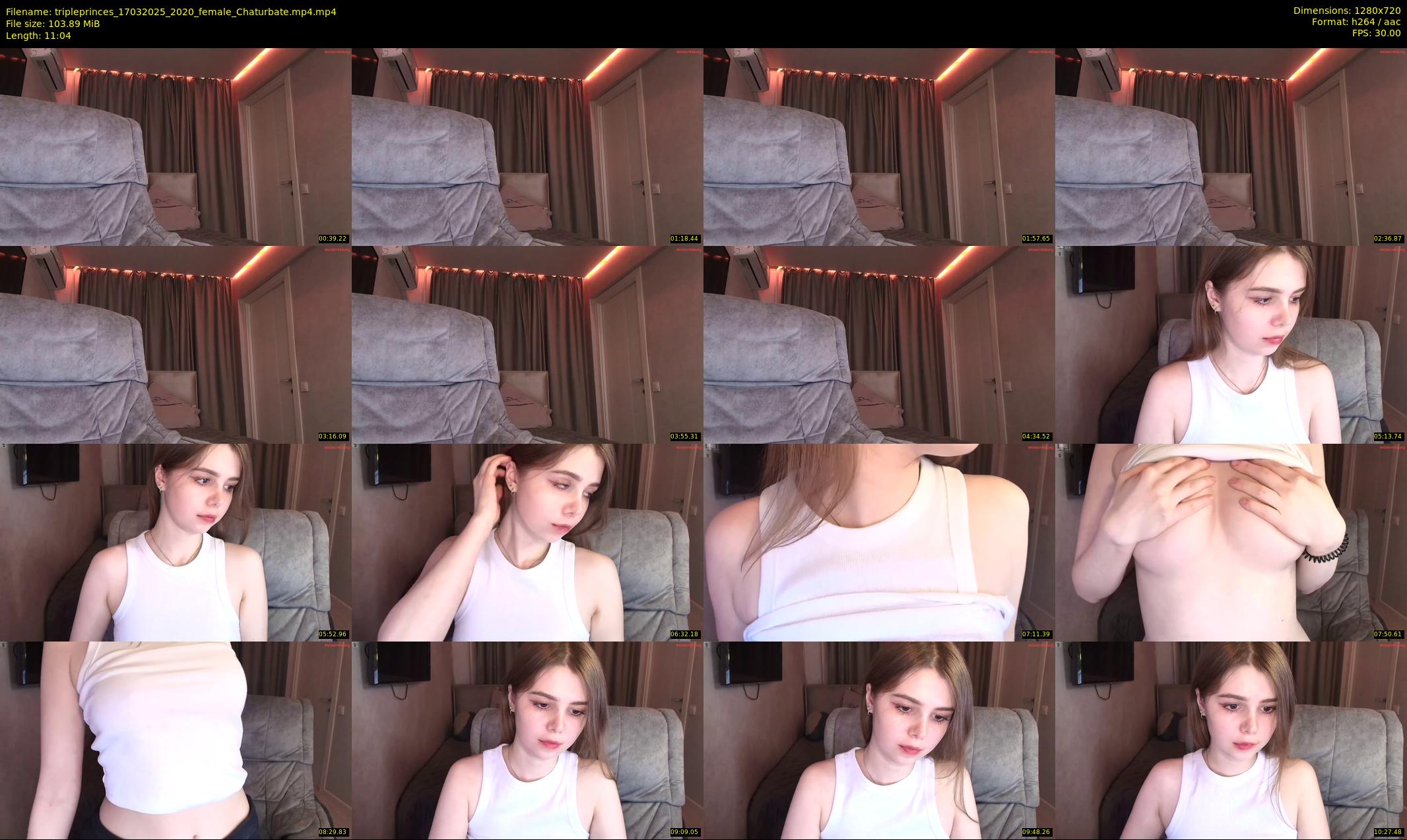 tripleprinces — 12 minute Chaturbate female cam show recording, 720p, Mar 17, 2025