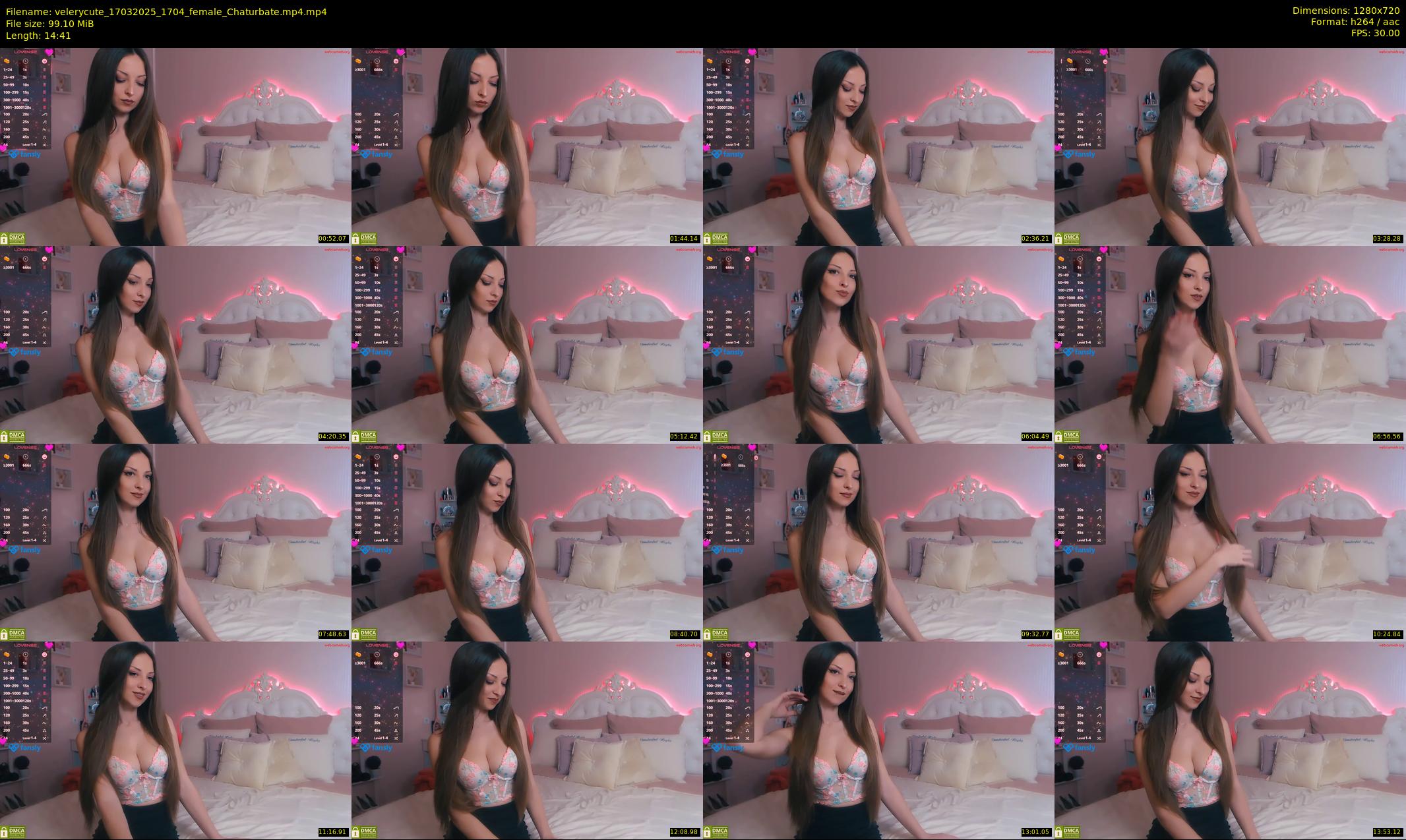 velerycute — 15 minute Chaturbate female cam show recording, 720p, Mar 17, 2025