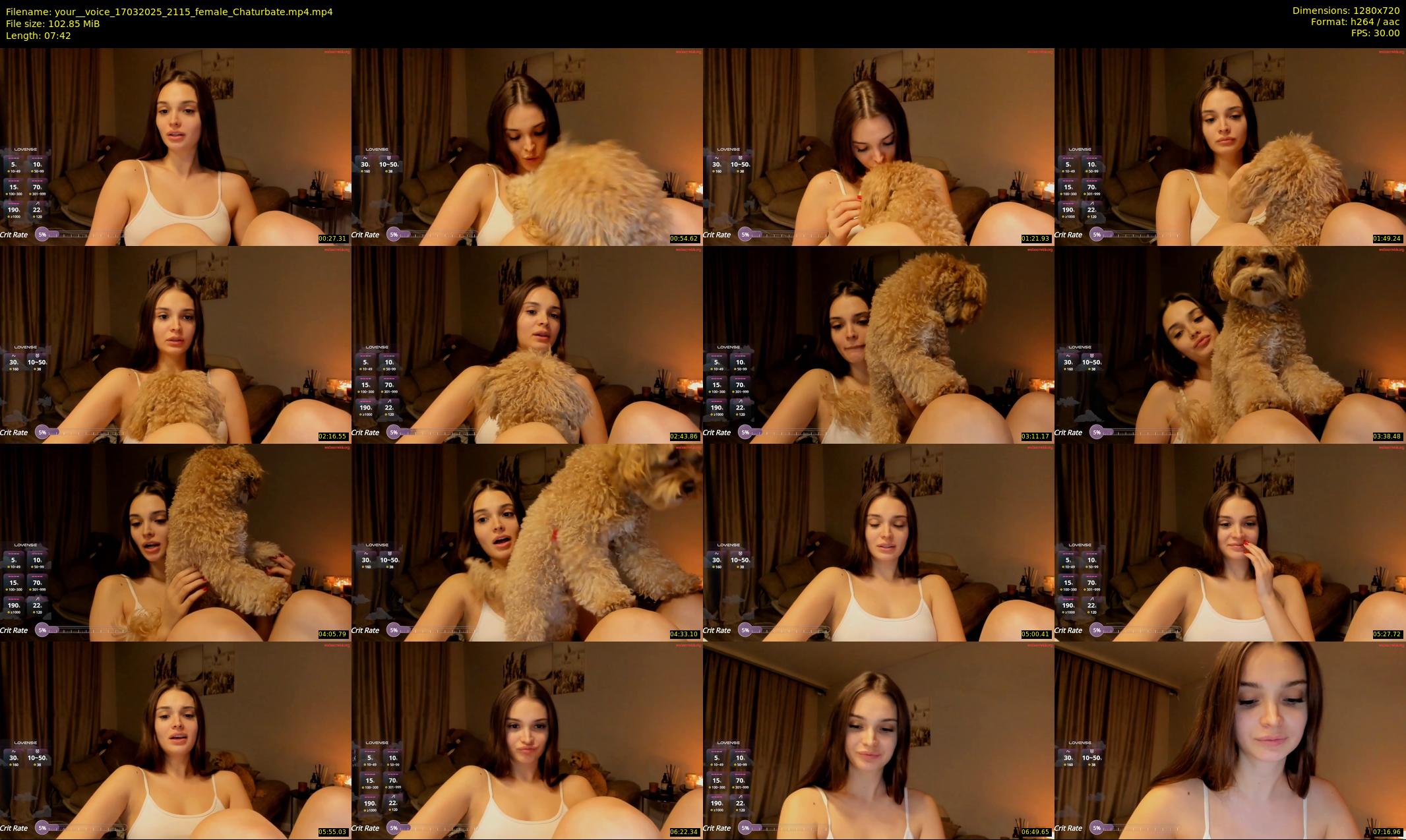 your__voice — 8 minute Chaturbate female cam show recording, 720p, Mar 17, 2025