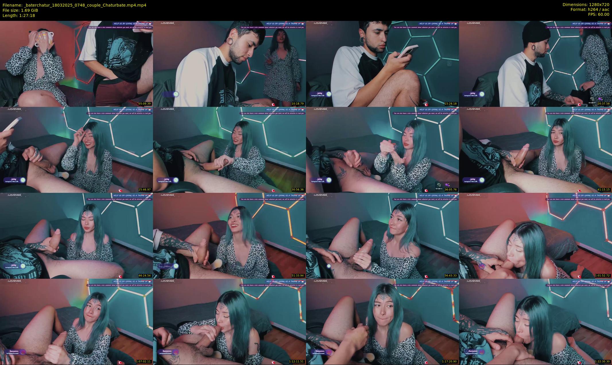_baterchatur — 88 minute Chaturbate couple cam show recording, 720p, Mar 18, 2025
