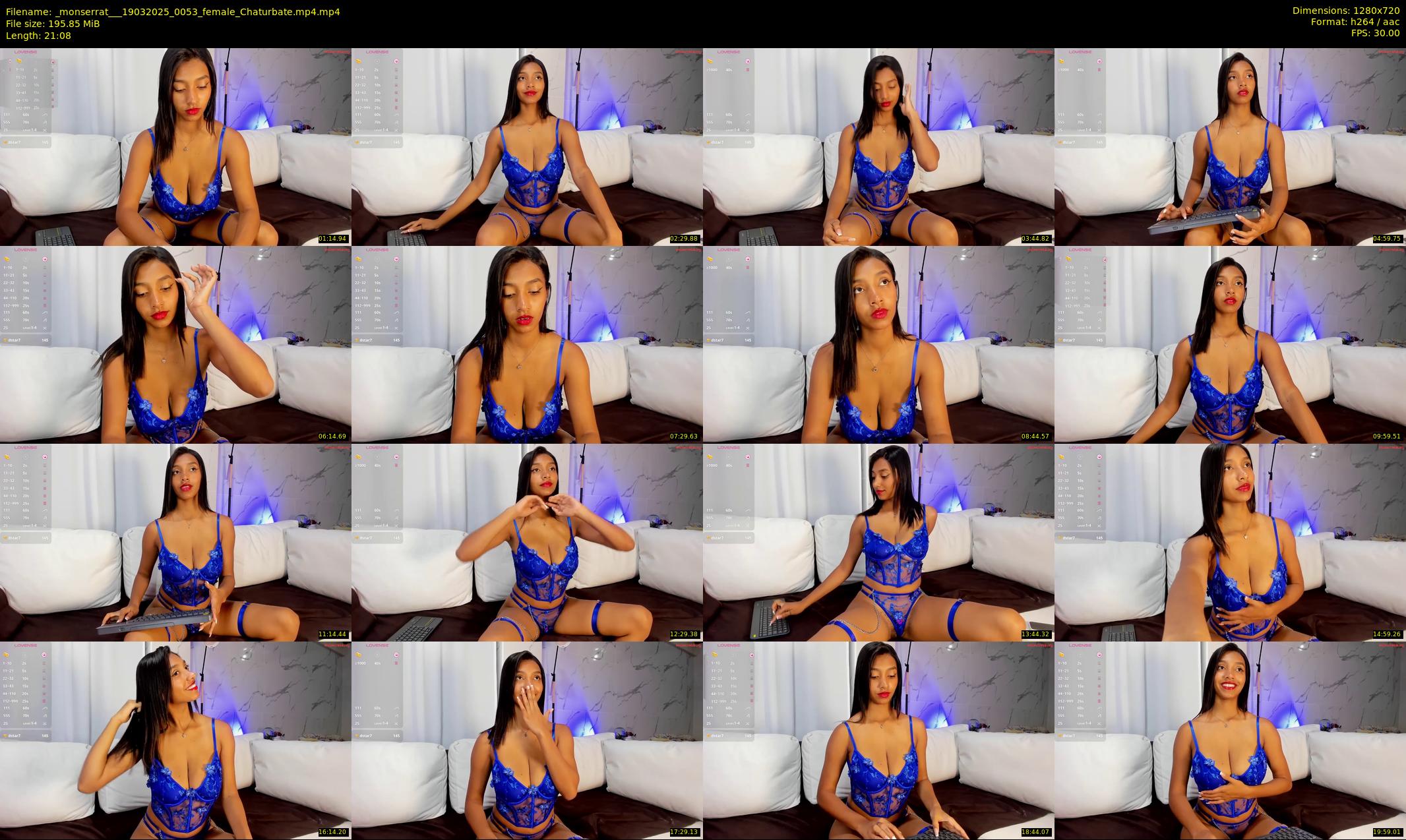 _monserrat__ — 22 minute Chaturbate female cam show recording, 720p, Mar 19, 2025