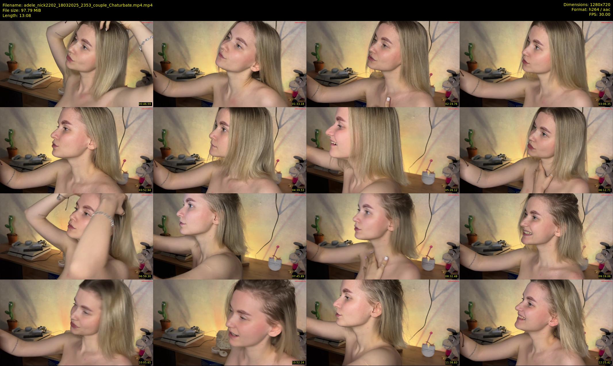 adele_nick2202 — 14 minute Chaturbate couple cam show recording, 720p, Mar 18, 2025