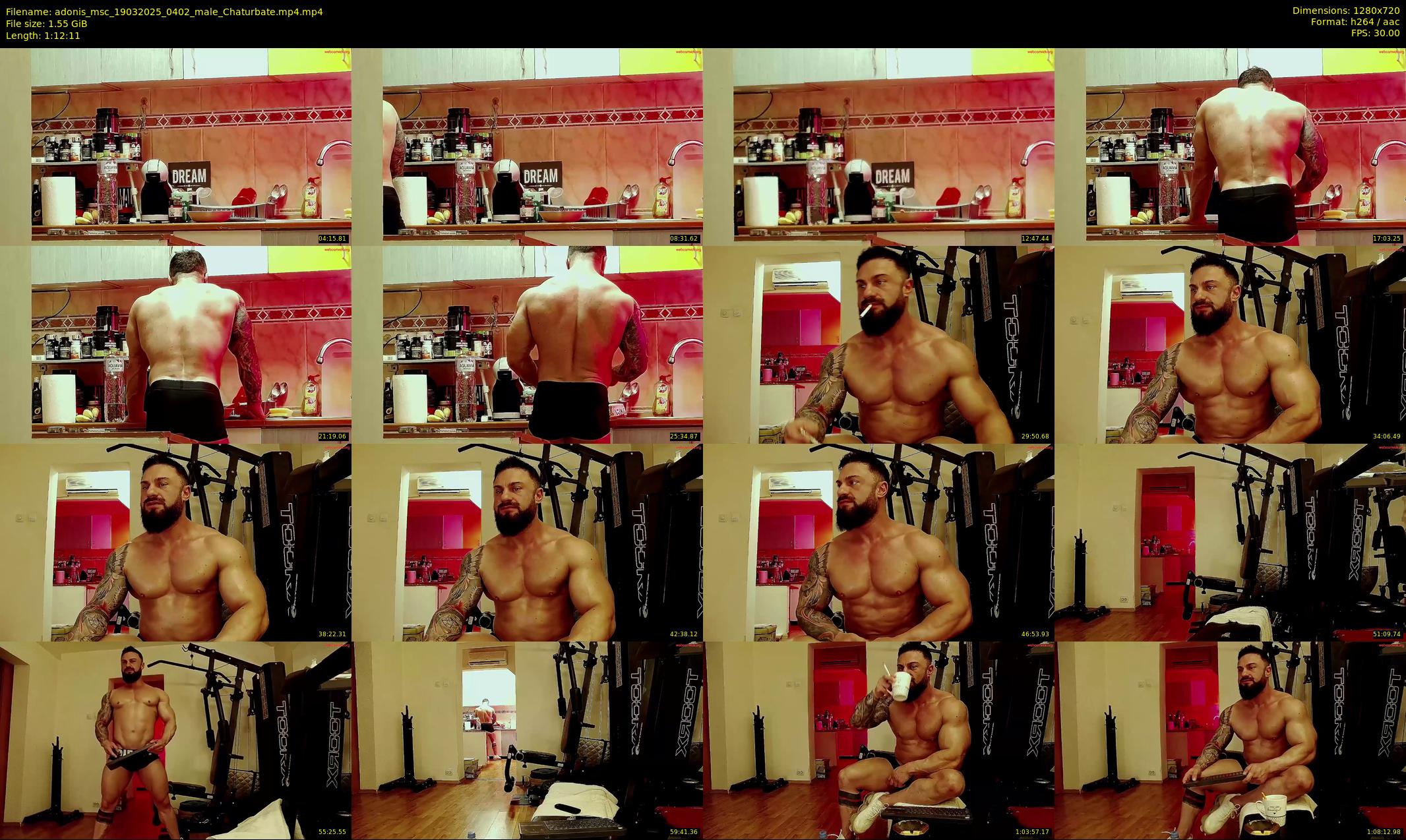 adonis_msc — 73 minute Chaturbate male cam show recording, 720p, Mar 19, 2025
