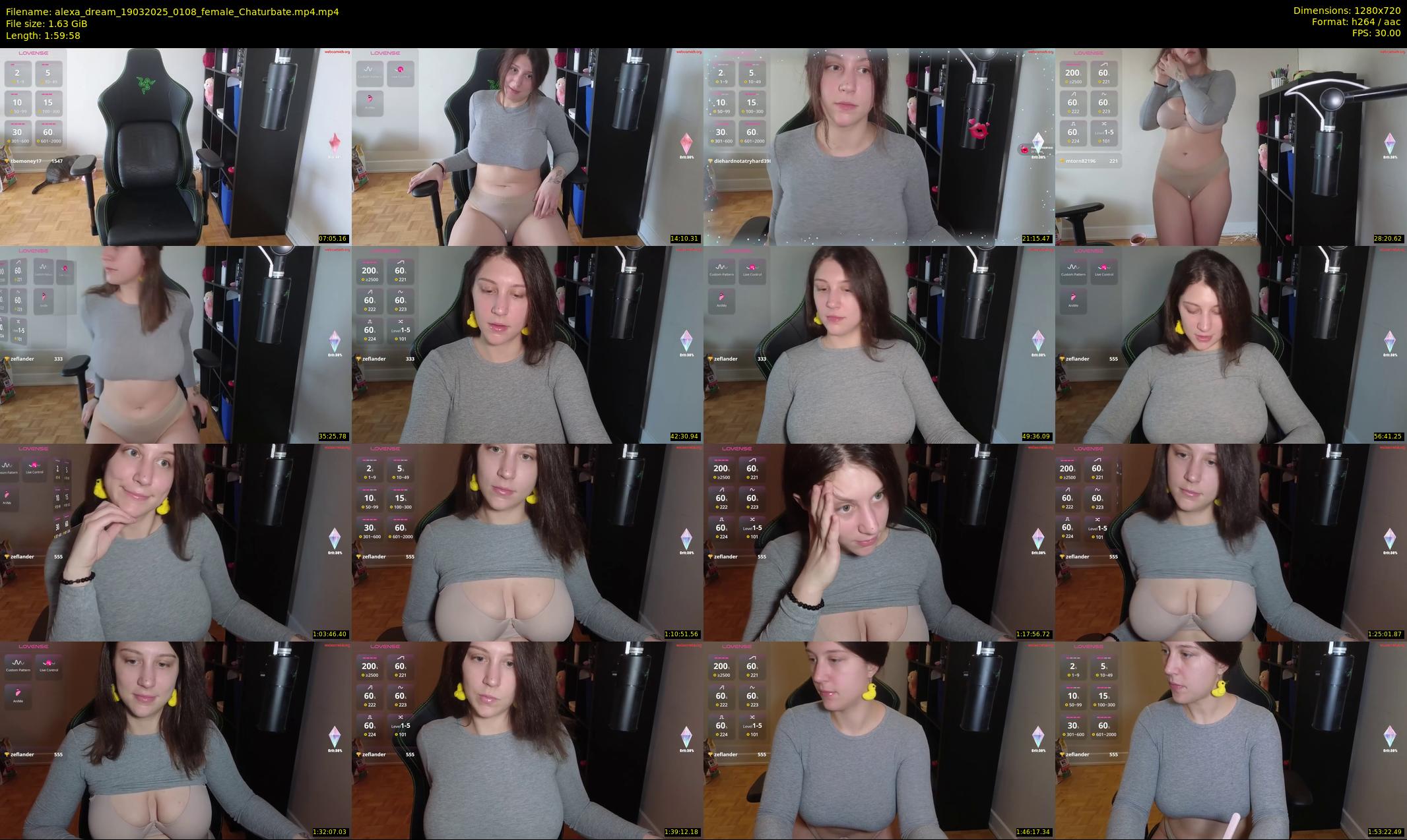 alexa_dream — 120 minute Chaturbate female cam show recording, 720p, Mar 19, 2025