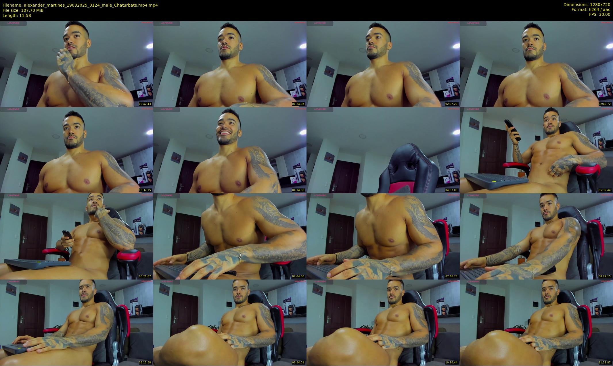 alexander_martines — 12 minute Chaturbate male cam show recording, 720p, Mar 19, 2025