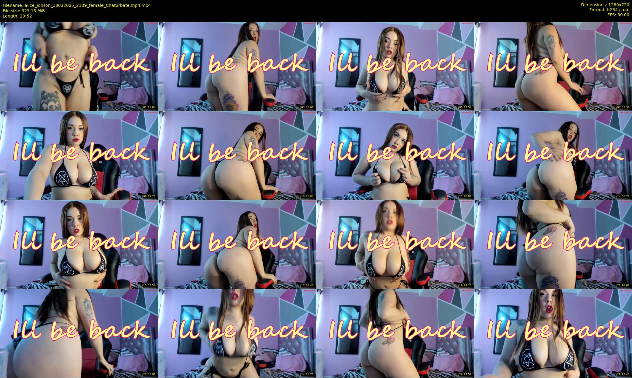 alice_jonson — 30 minute Chaturbate female cam show recording, 720p, Mar 18, 2025
