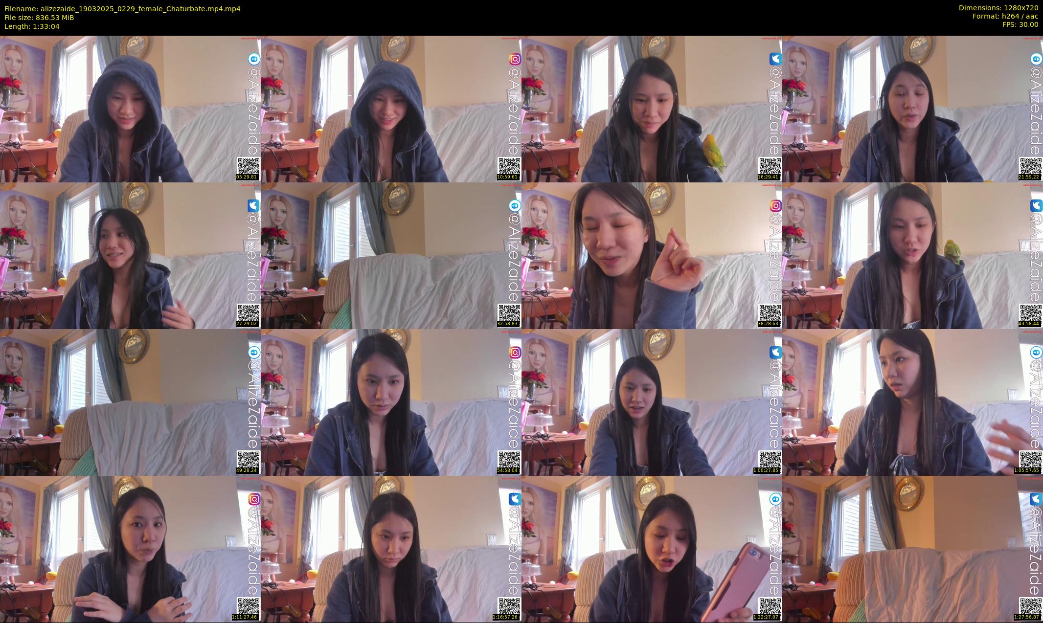 alizezaide — 94 minute Chaturbate female cam show recording, 720p, Mar 19, 2025