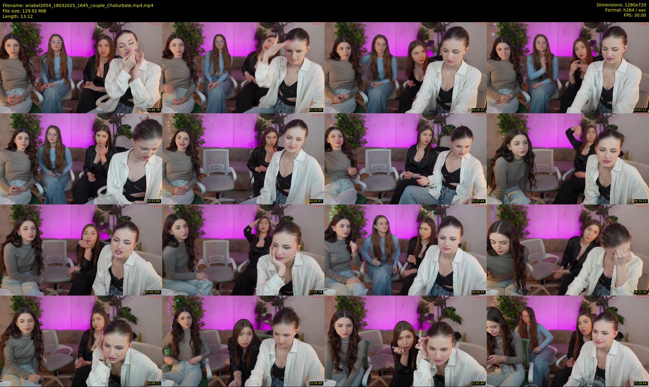 anabel2054 — 14 minute Chaturbate female cam show recording, 720p, Mar 18, 2025