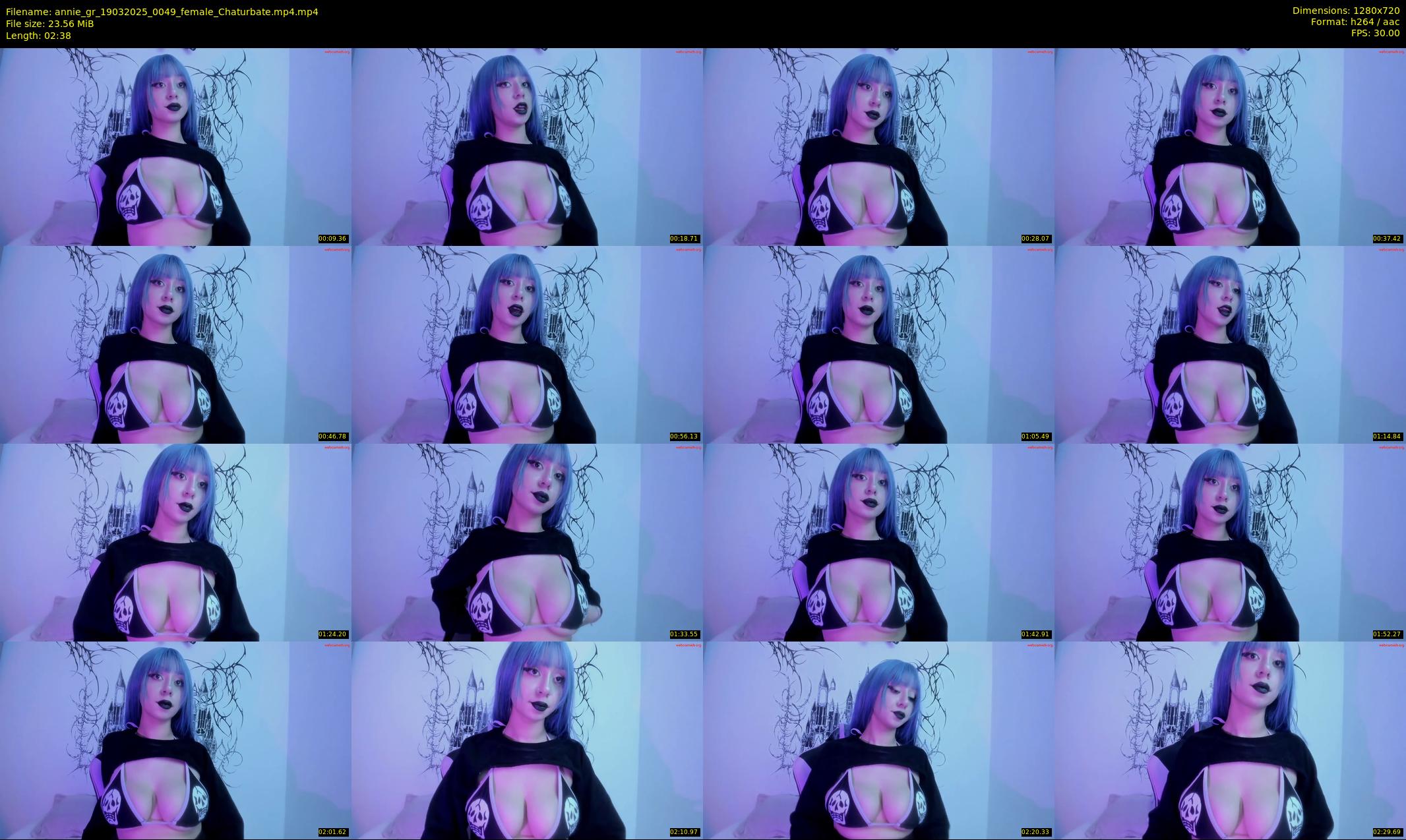 annie_gr — 3 minute Chaturbate female cam show recording, 720p, Mar 19, 2025