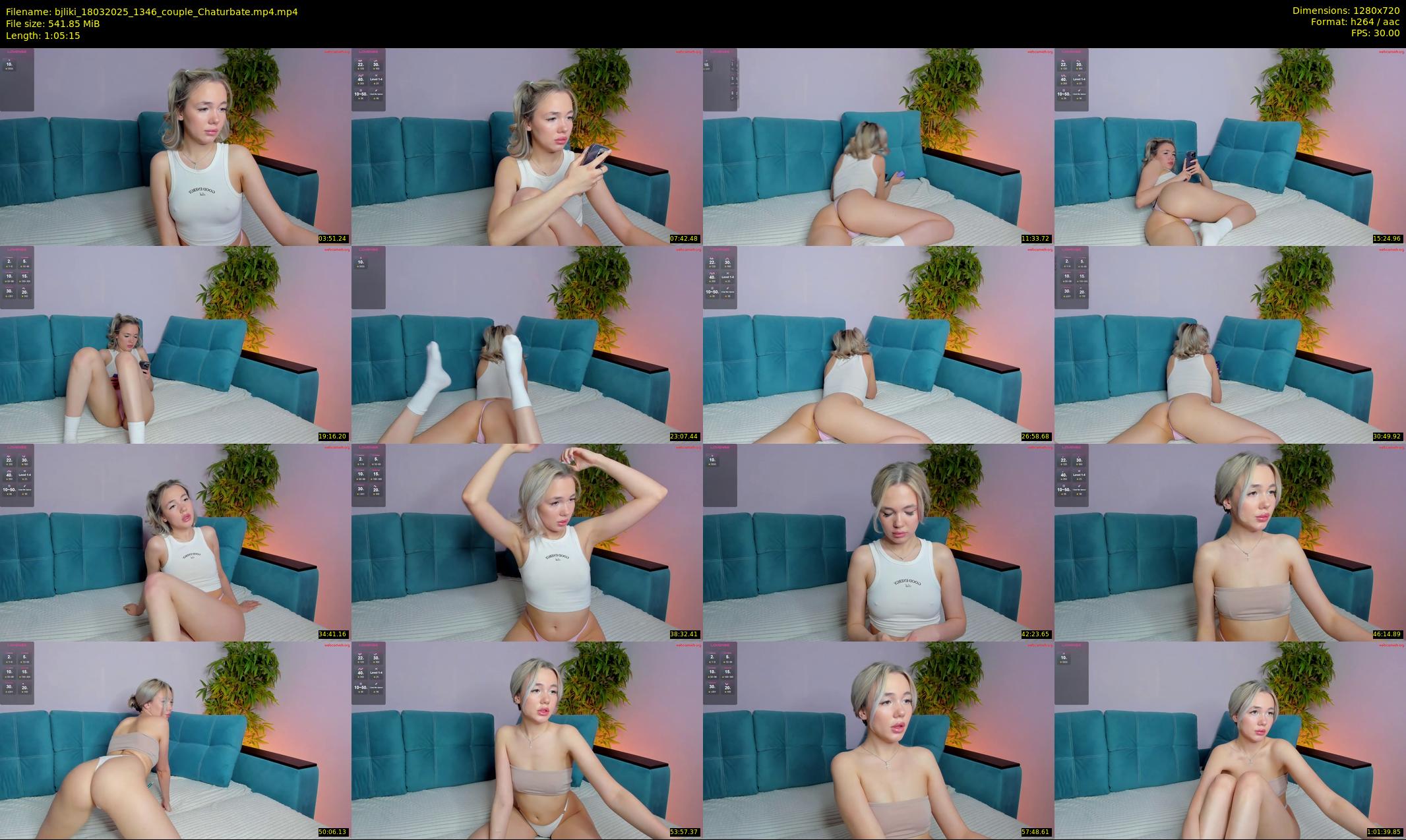 bjliki — 66 minute Chaturbate couple cam show recording, 720p, Mar 18, 2025
