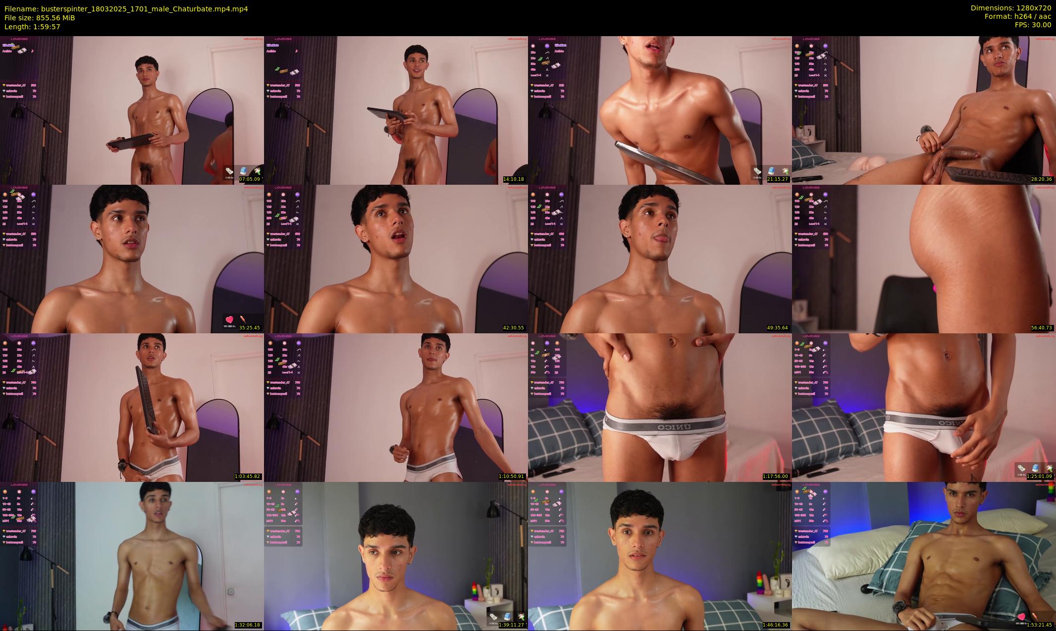 busterspinter — 120 minute Chaturbate male cam show recording, 720p, Mar 18, 2025