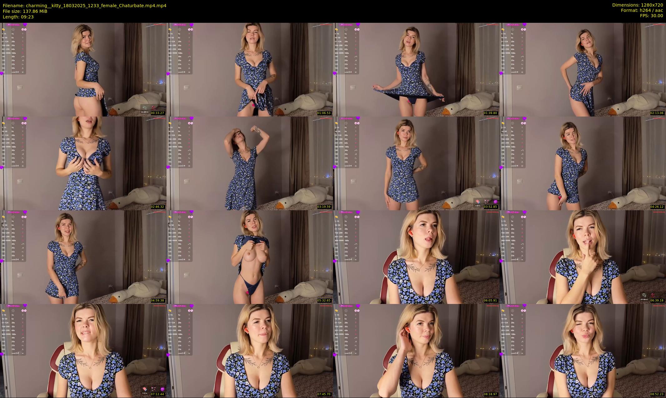 charming__kitty — 10 minute Chaturbate female cam show recording, 720p, Mar 18, 2025