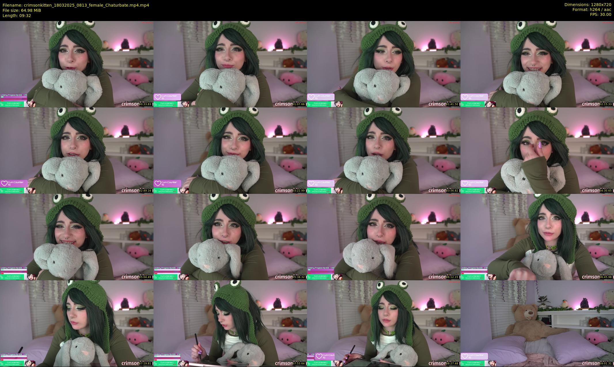 crimsonkitten — 10 minute Chaturbate female cam show recording, 720p, Mar 18, 2025