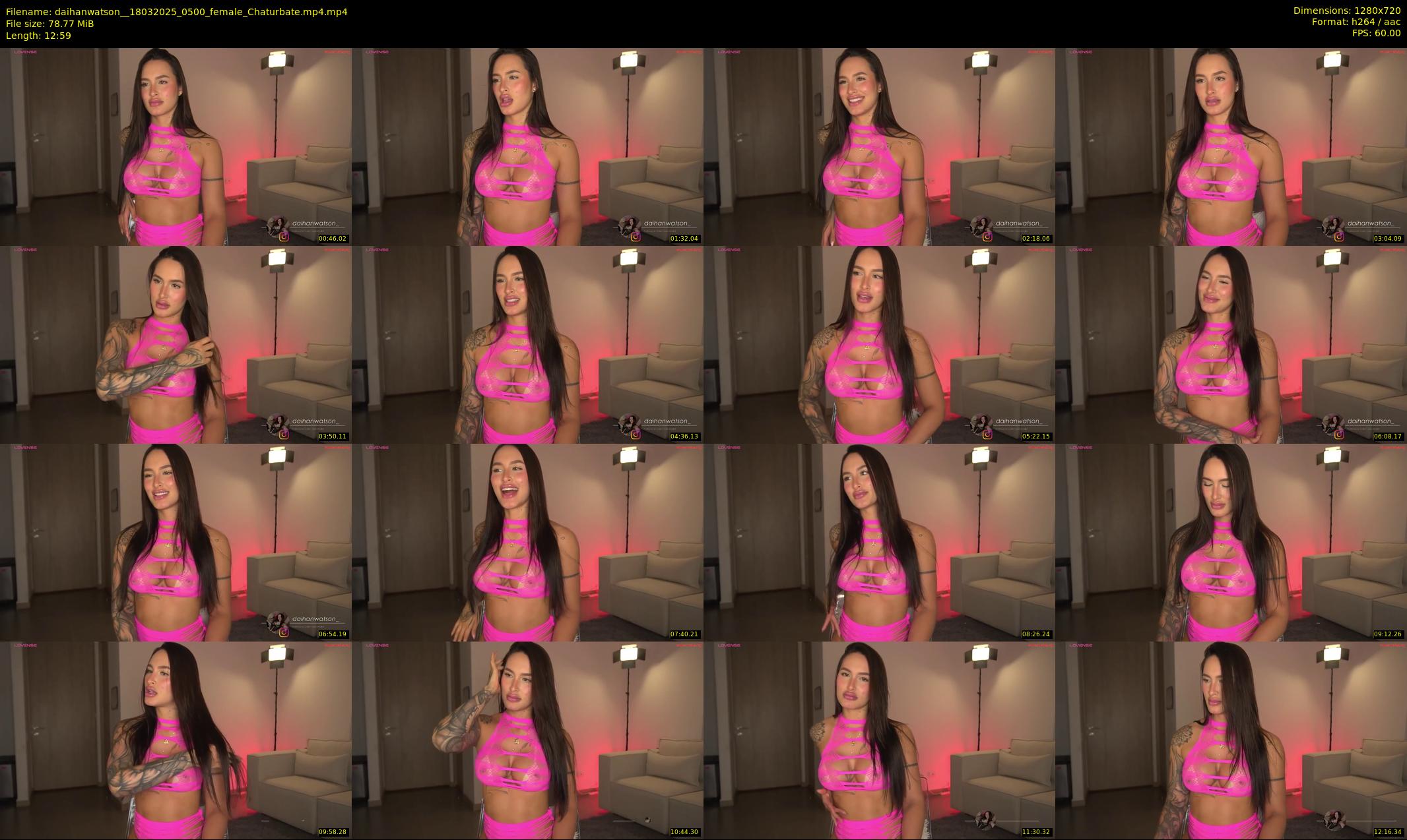 daihanwatson_ — 13 minute Chaturbate female cam show recording, 720p, Mar 18, 2025