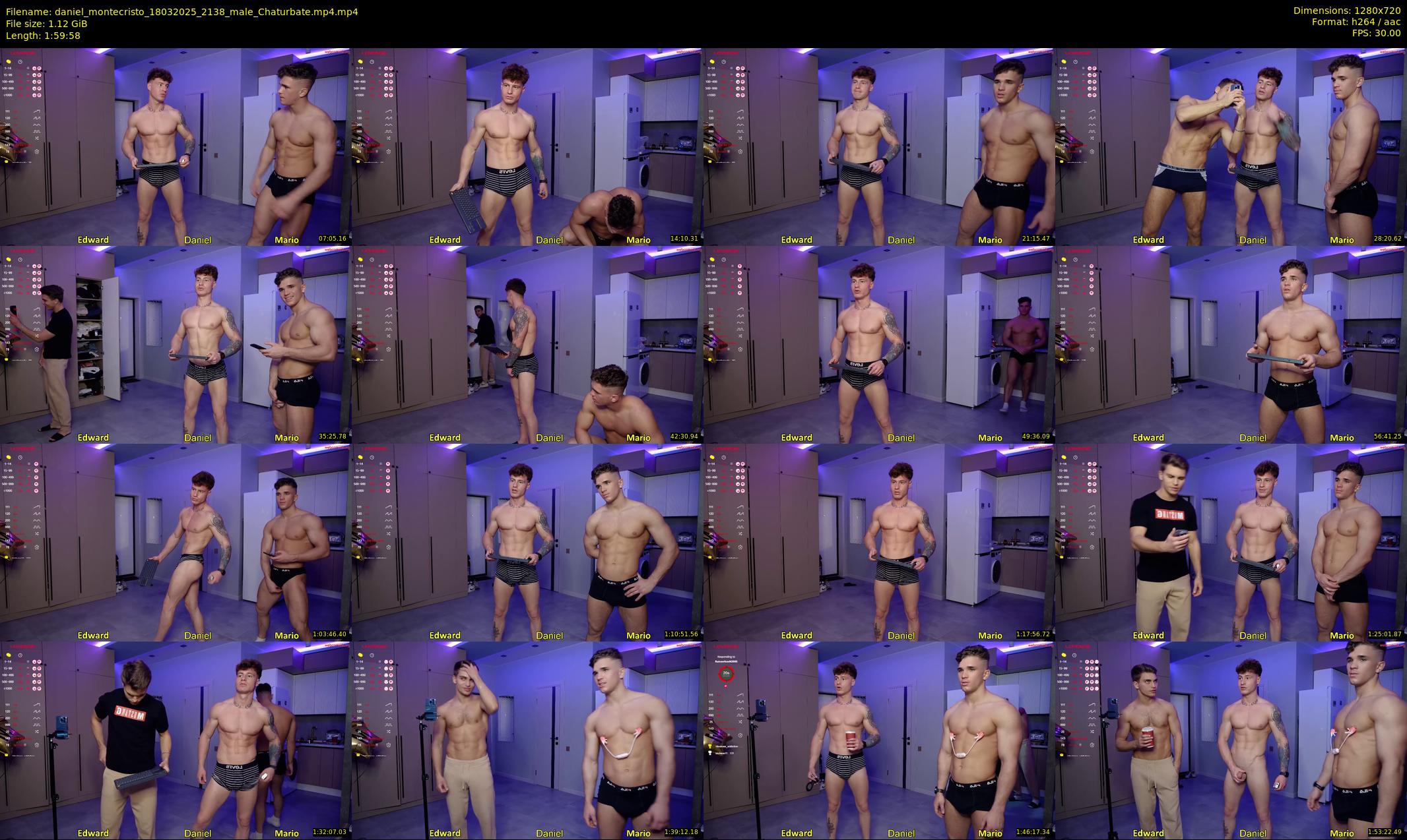 daniel_montecristo — 120 minute Chaturbate male cam show recording, 720p, Mar 18, 2025