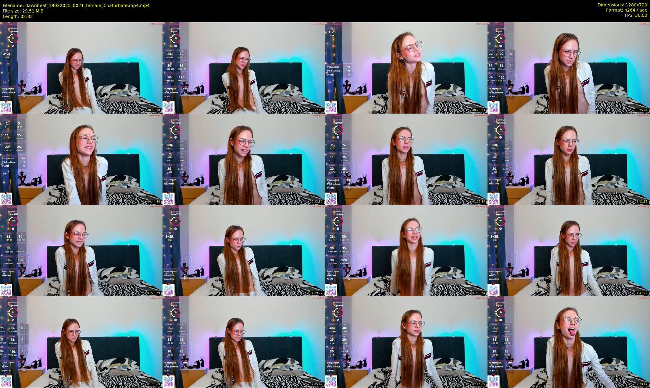 dawnbeat — 3 minute Chaturbate female cam show recording, 720p, Mar 19, 2025