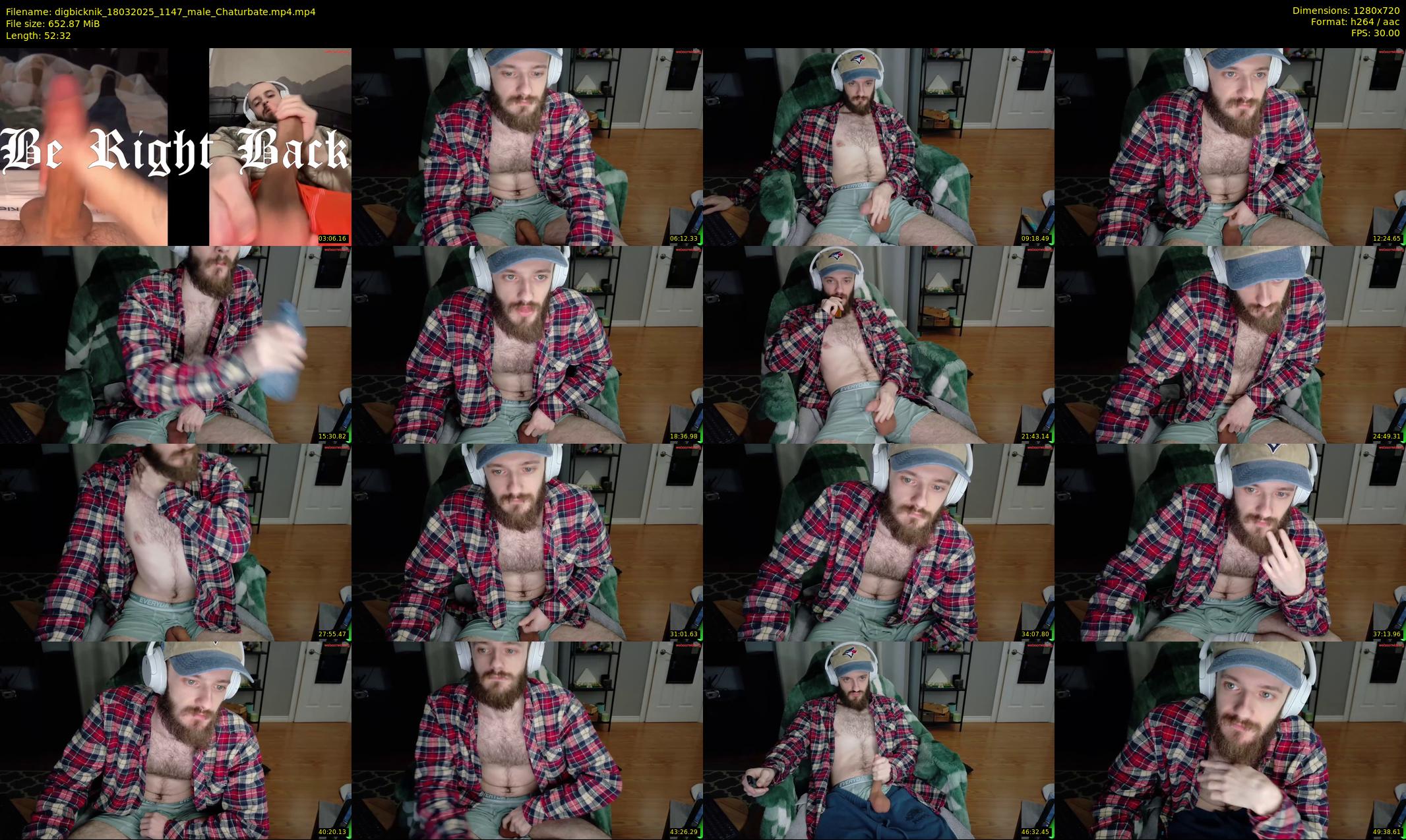 digbicknik — 53 minute Chaturbate male cam show recording, 720p, Mar 18, 2025