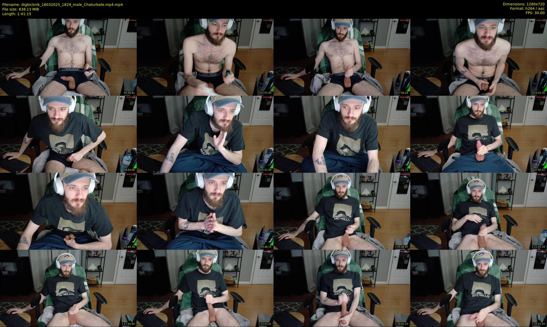 digbicknik — 102 minute Chaturbate male cam show recording, 720p, Mar 18, 2025