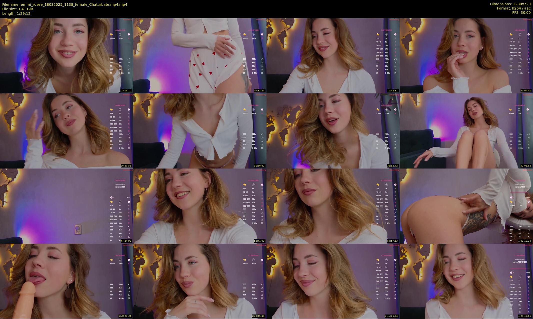 emmi_rosee — 90 minute Chaturbate female cam show recording, 720p, Mar 18, 2025