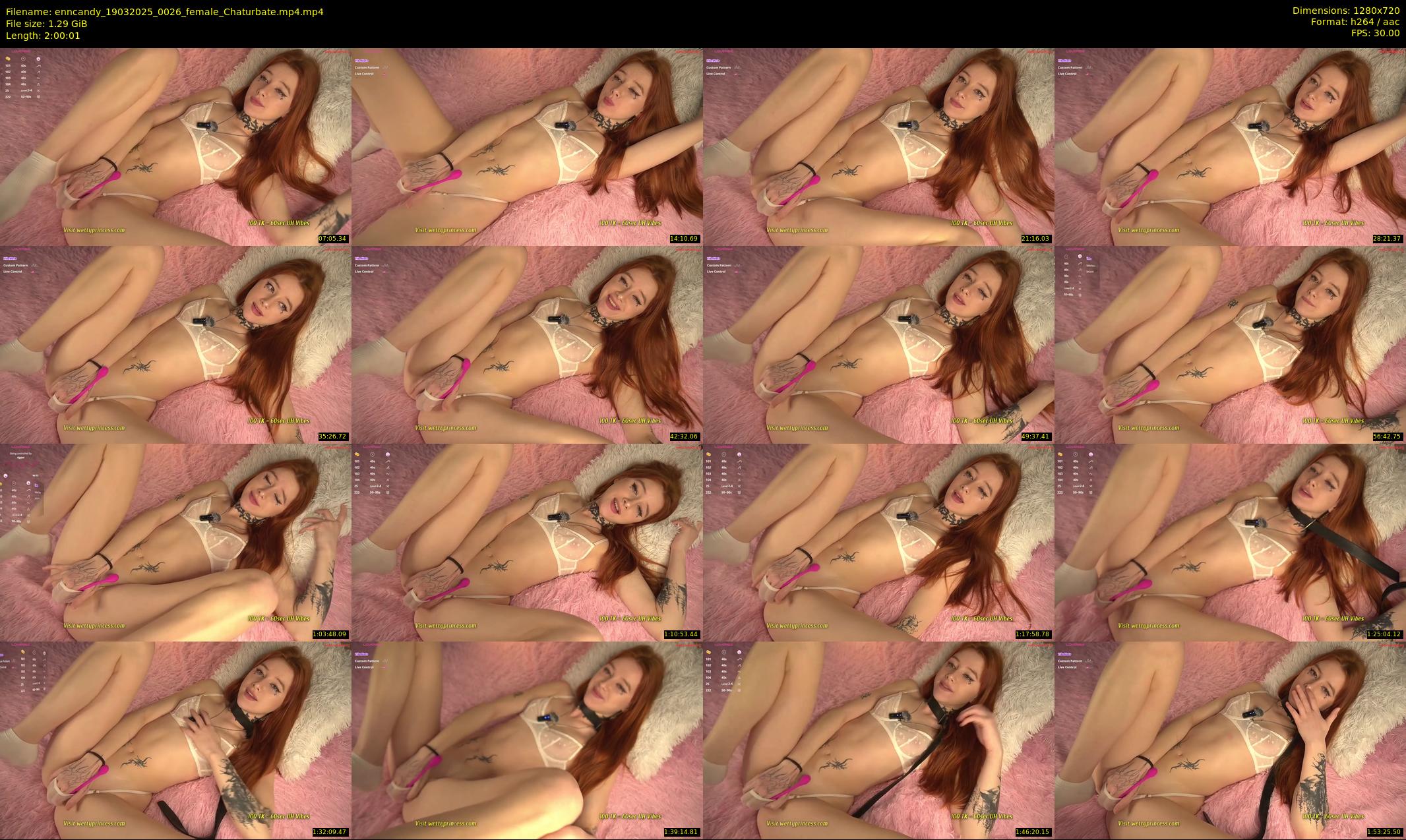 enncandy — 121 minute Chaturbate female cam show recording, 720p, Mar 19, 2025