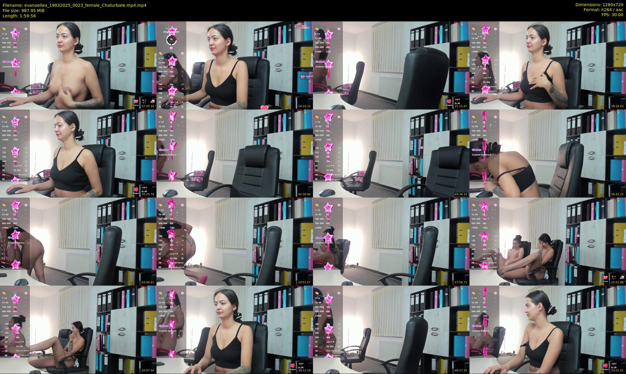 evanoellex — 120 minute Chaturbate female cam show recording, 720p, Mar 19, 2025