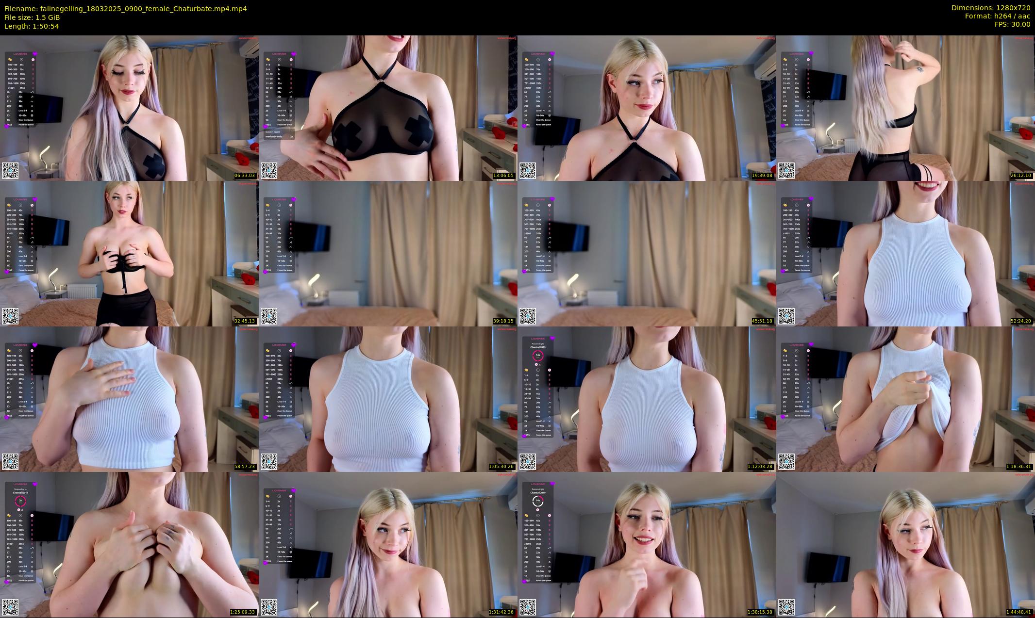 falinegelling — 111 minute Chaturbate female cam show recording, 720p, Mar 18, 2025