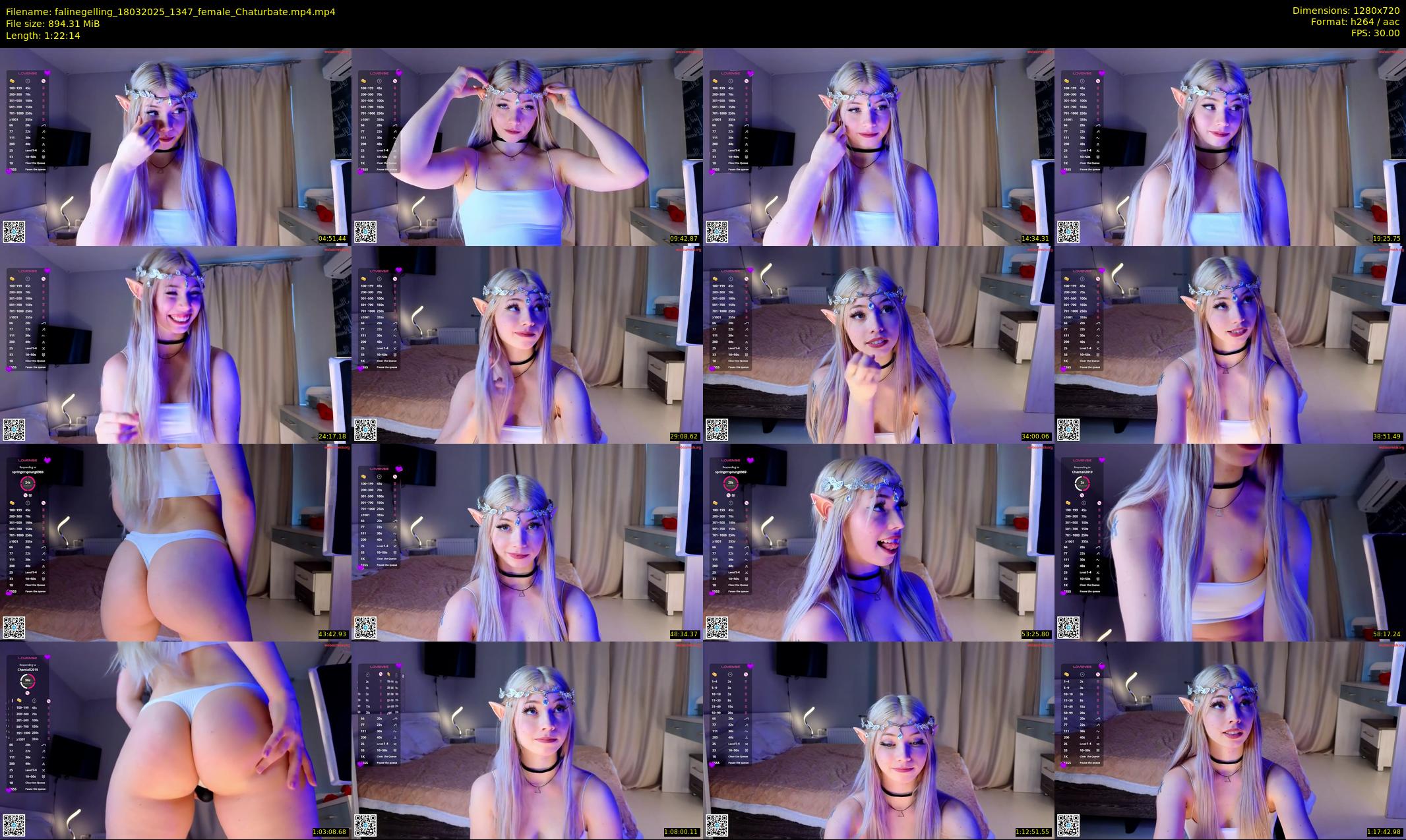 falinegelling — 83 minute Chaturbate female cam show recording, 720p, Mar 18, 2025