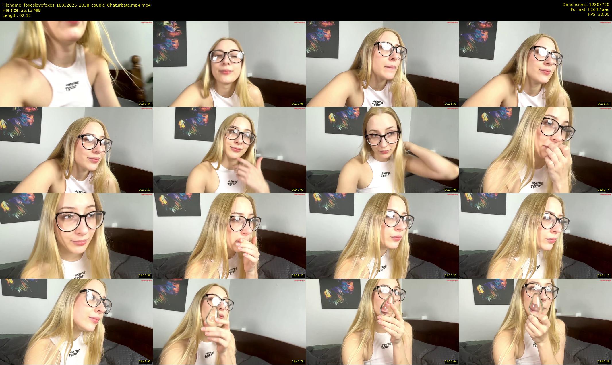 foxeslovefoxes — 3 minute Chaturbate couple cam show recording, 720p, Mar 18, 2025
