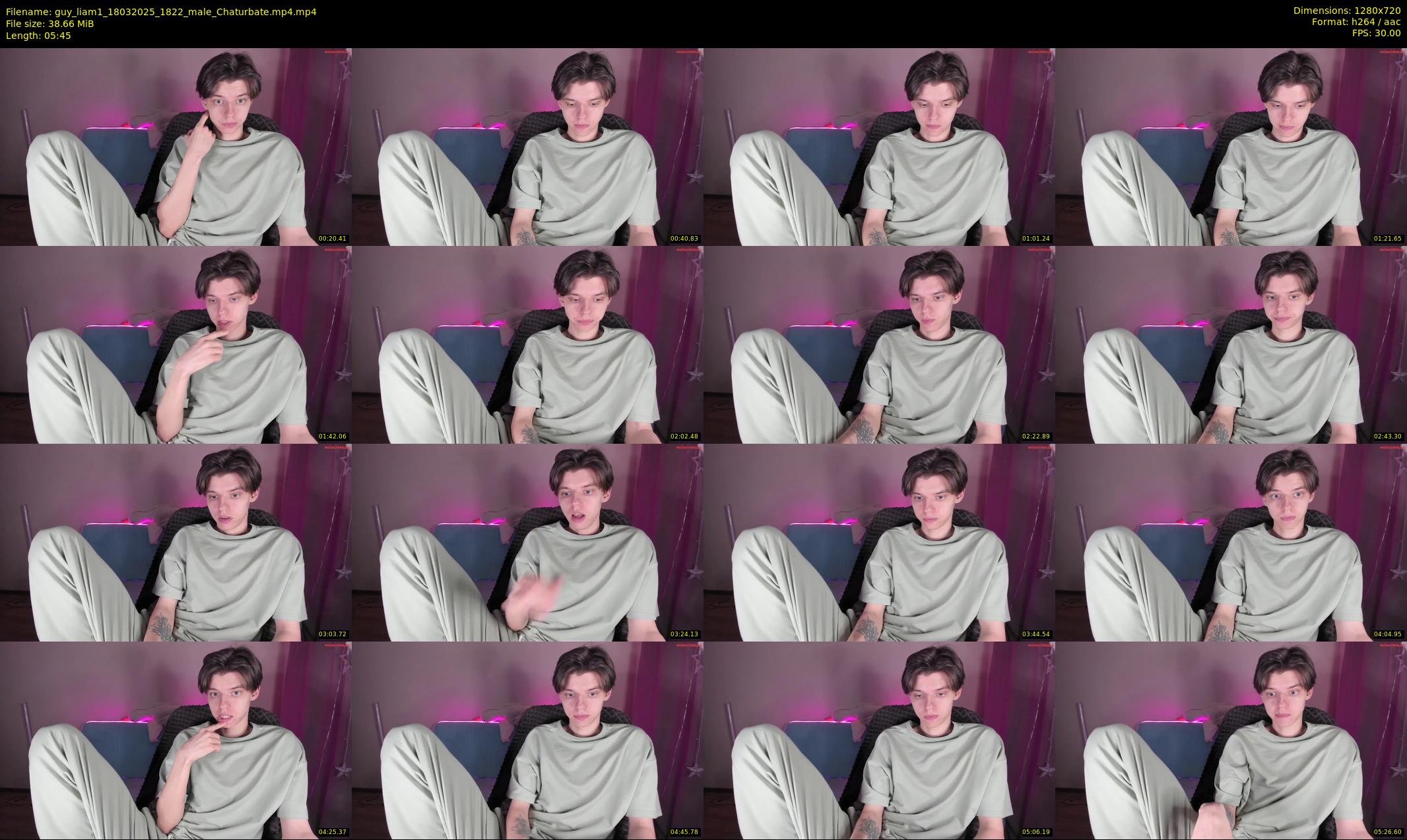 guy_liam1 — 6 minute Chaturbate male cam show recording, 720p, Mar 18, 2025