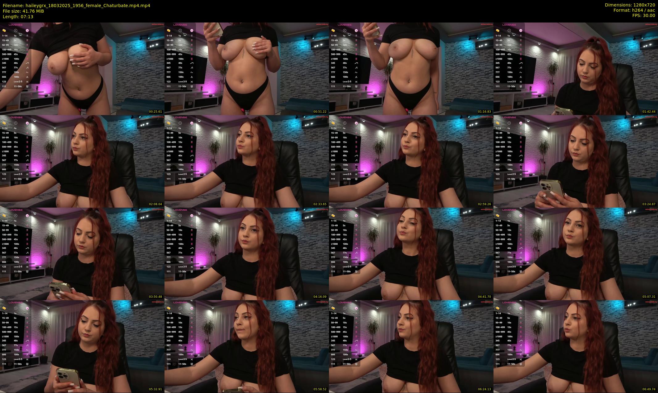 haileygrx — 8 minute Chaturbate female cam show recording, 720p, Mar 18, 2025