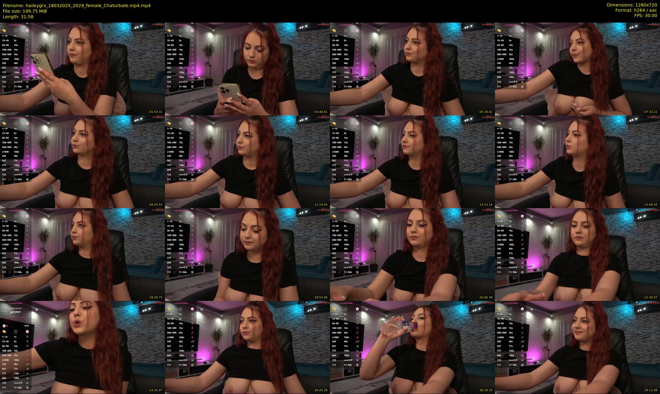 haileygrx — 32 minute Chaturbate female cam show recording, 720p, Mar 18, 2025