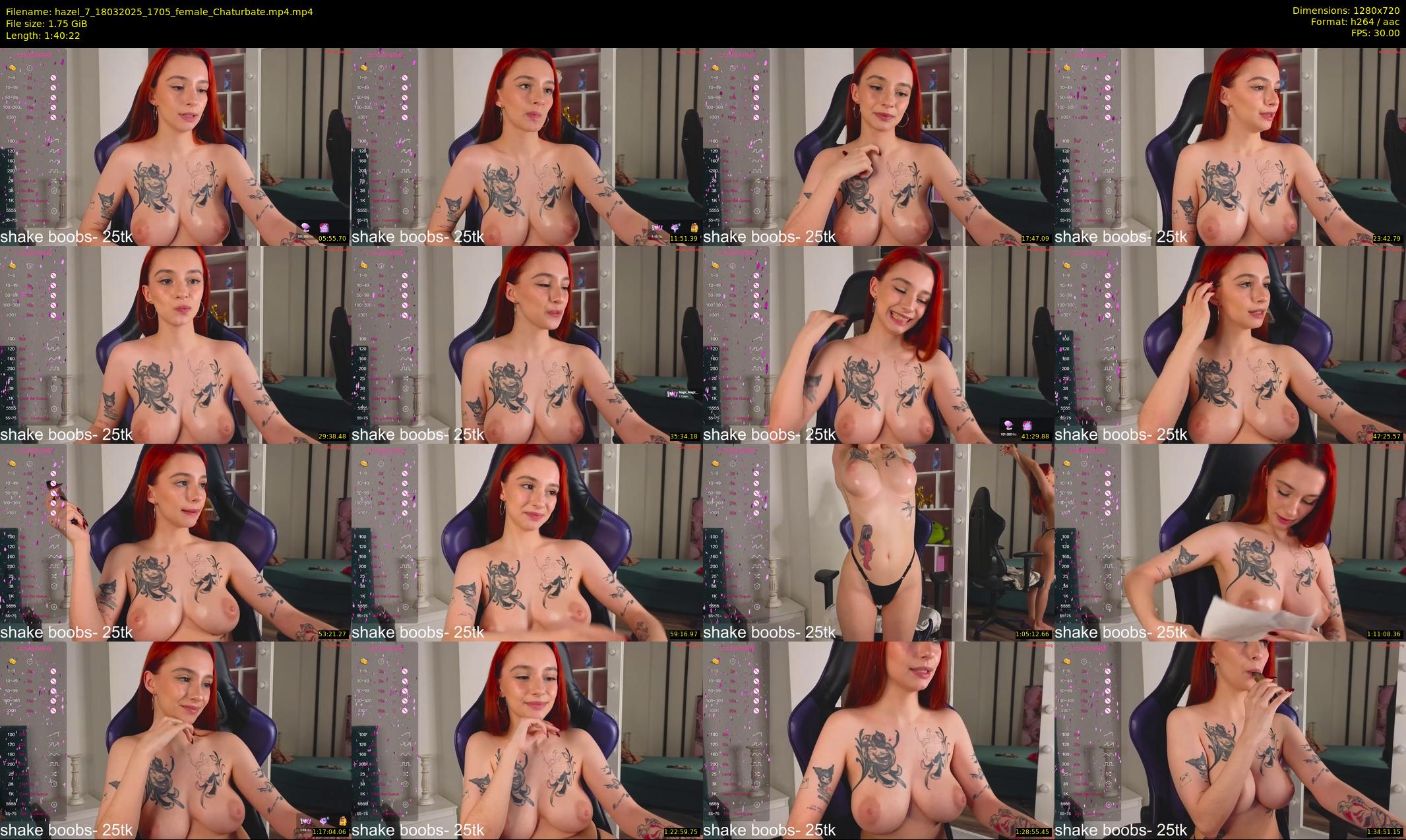 hazel_7 — 101 minute Chaturbate female cam show recording, 720p, Mar 18, 2025