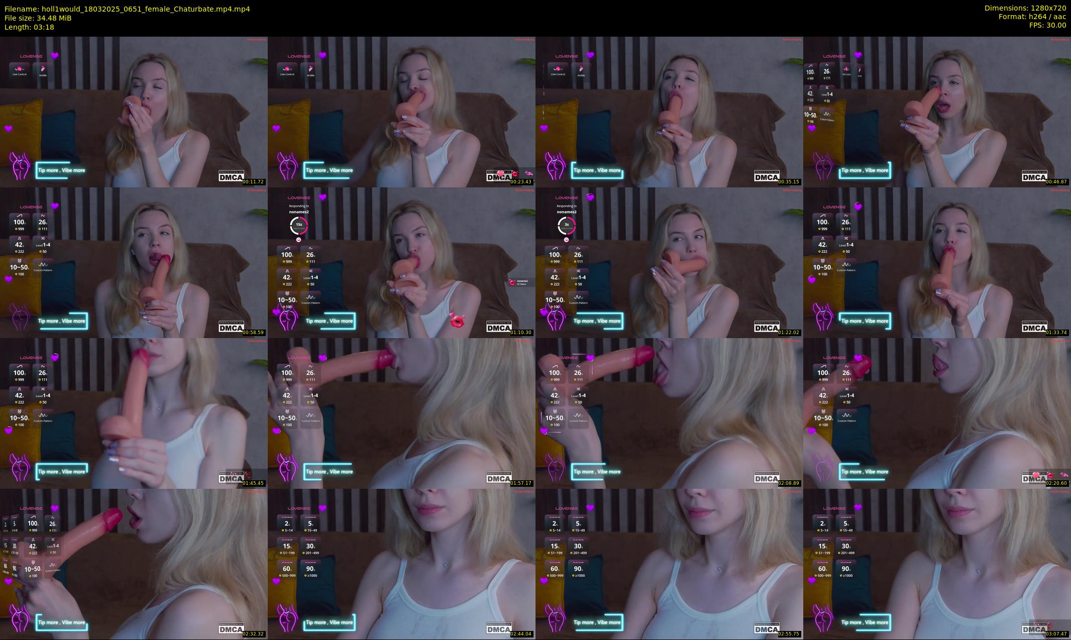 holl1would — 4 minute Chaturbate female cam show recording, 720p, Mar 18, 2025